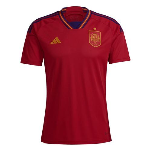 Red/Blue - adidas - Spain Home Shirt 2022 2023 Adults - 1