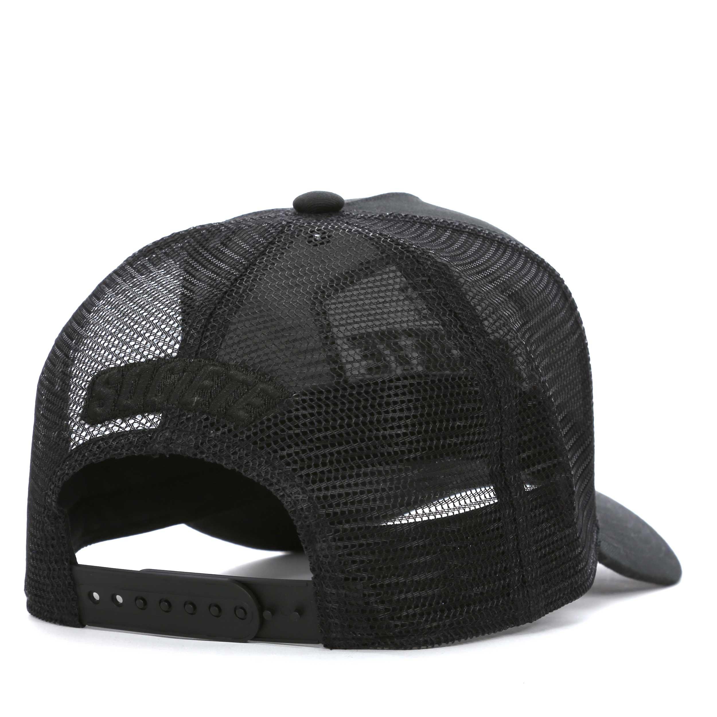 Black - Societe Noir - Men's Sport Plate Trucker Cap - 2
