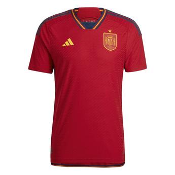 adidas Spain Authentic Home Shirt 2022 2023 Adults