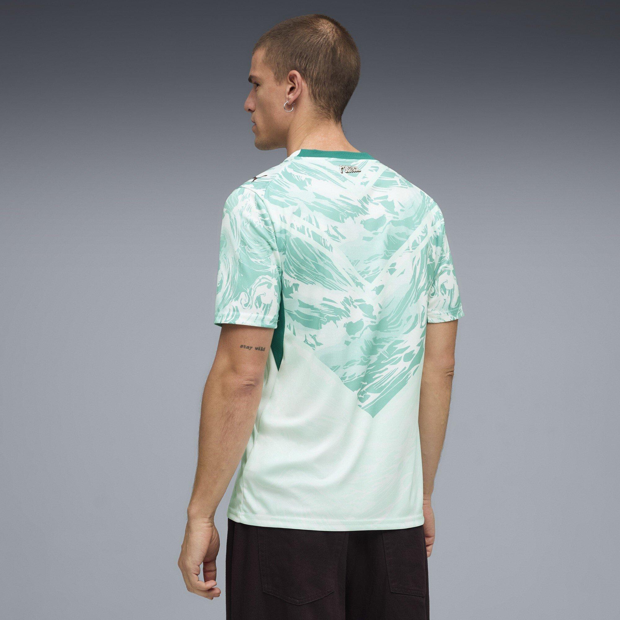 White/Green - Puma - Men's International Football Shirt - 4