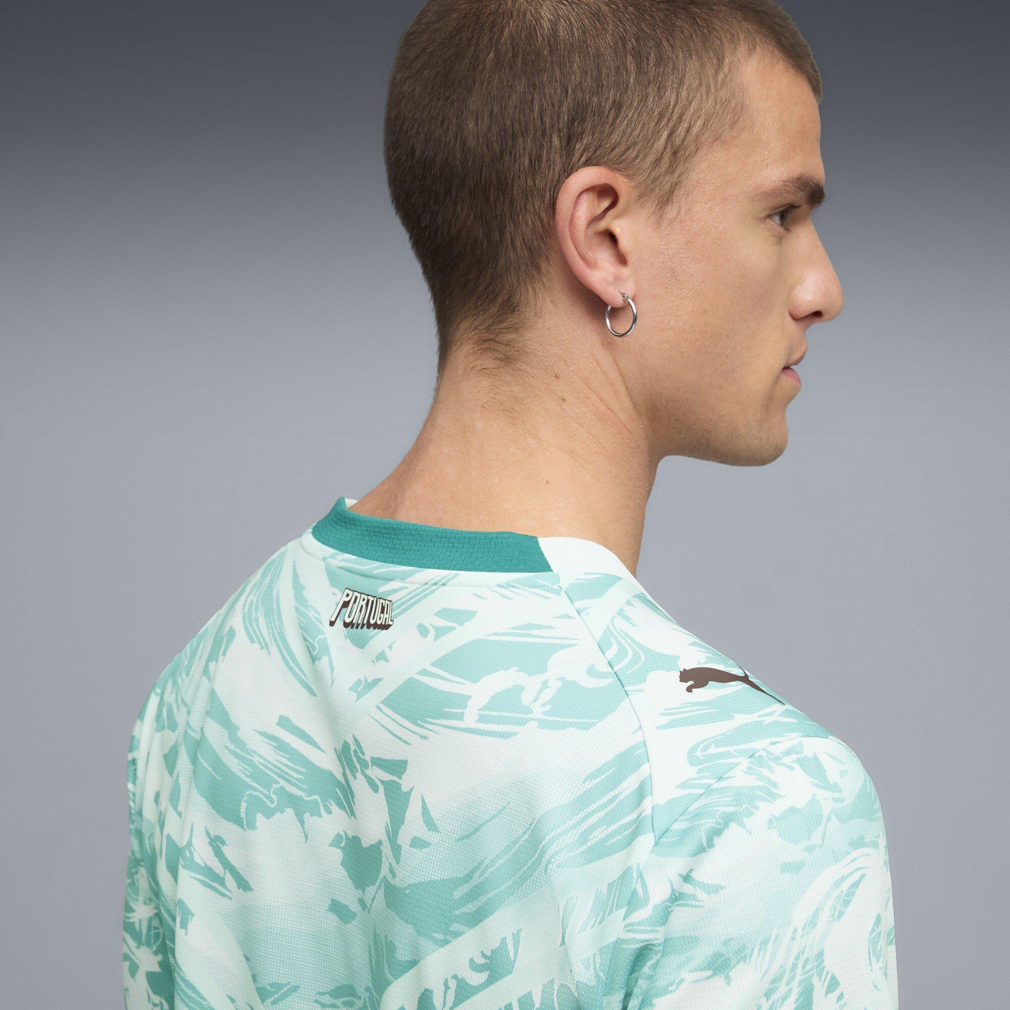 White/Green - Puma - Men's International Football Shirt - 5