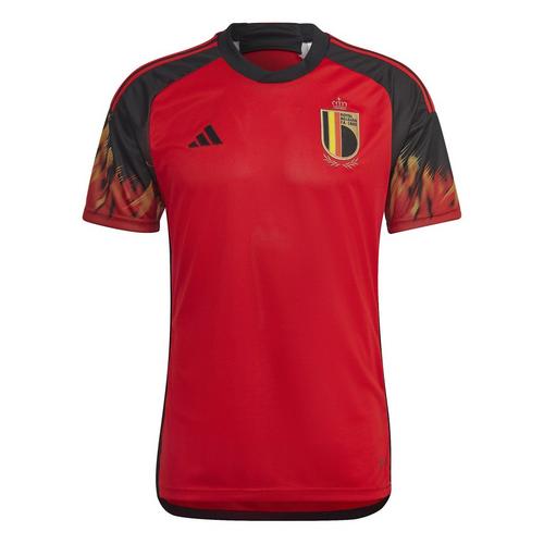 Red/Black - adidas - Belgium Home Shirt 2022 2023 Adults - 1