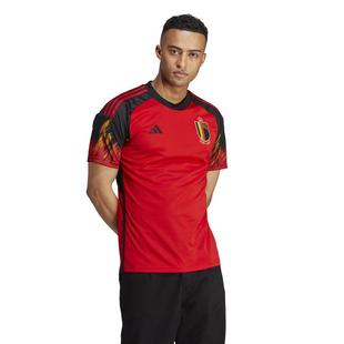 Red/Black - adidas - Belgium Home Shirt 2022 2023 Adults - 2