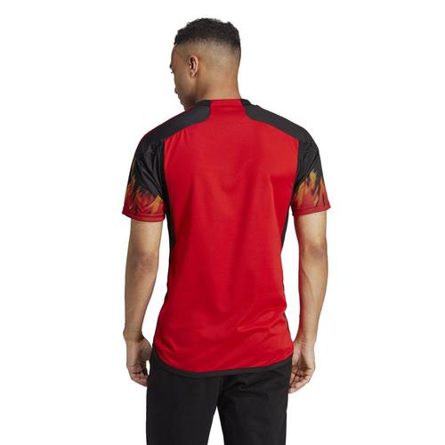 Red/Black - adidas - Belgium Home Shirt 2022 2023 Adults - 4