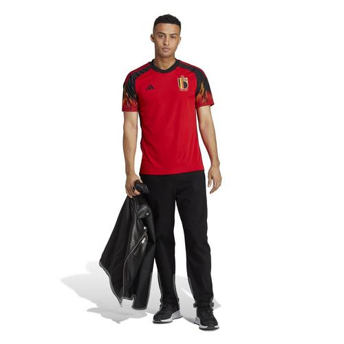 Red/Black - adidas - Belgium Home Shirt 2022 2023 Adults - 5