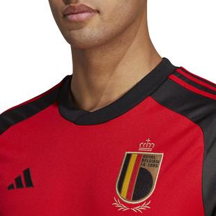Red/Black - adidas - Belgium Home Shirt 2022 2023 Adults - 6