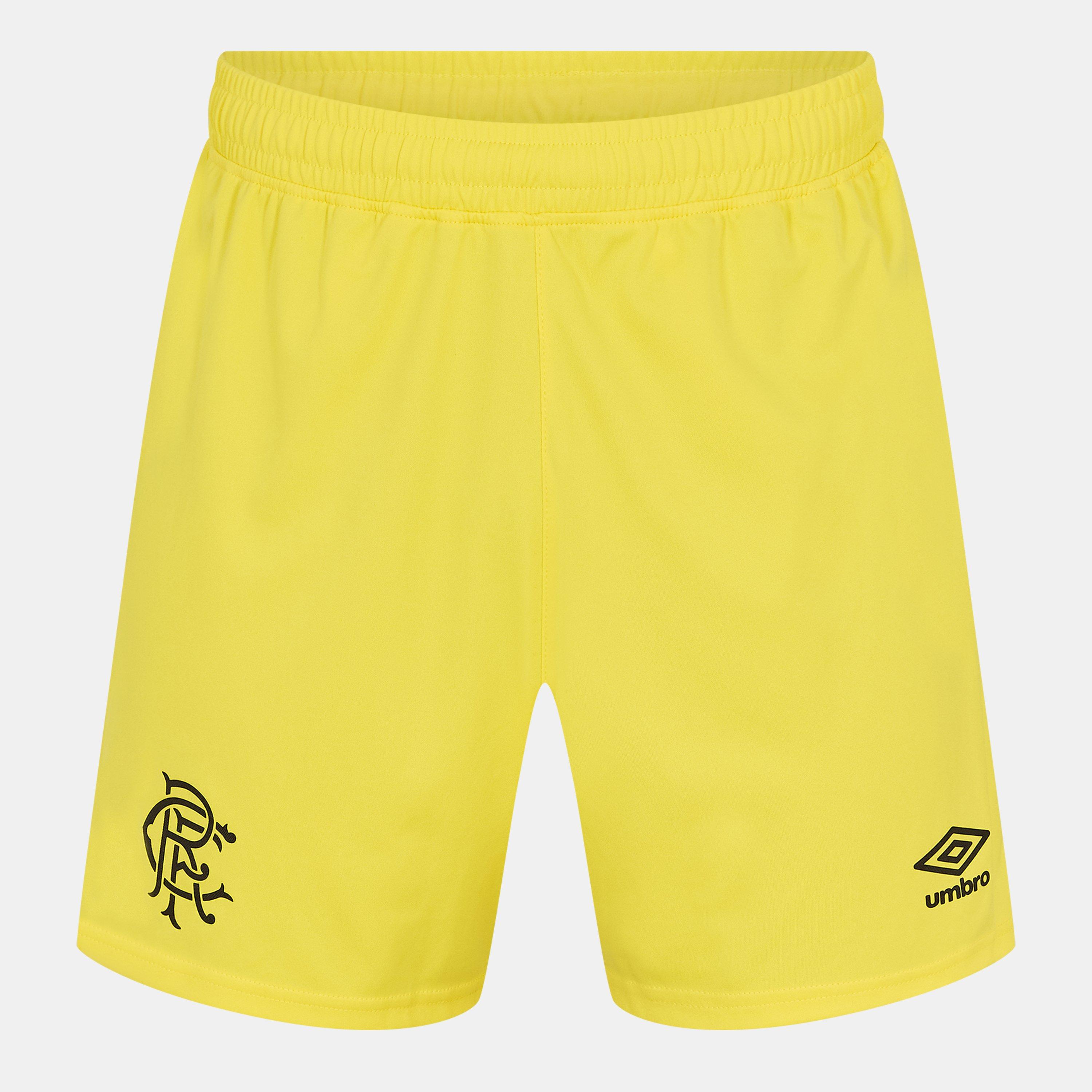Umbro Men's Rangers Goalkeeper Shorts 2025 2026 Adults - Yellow - XL