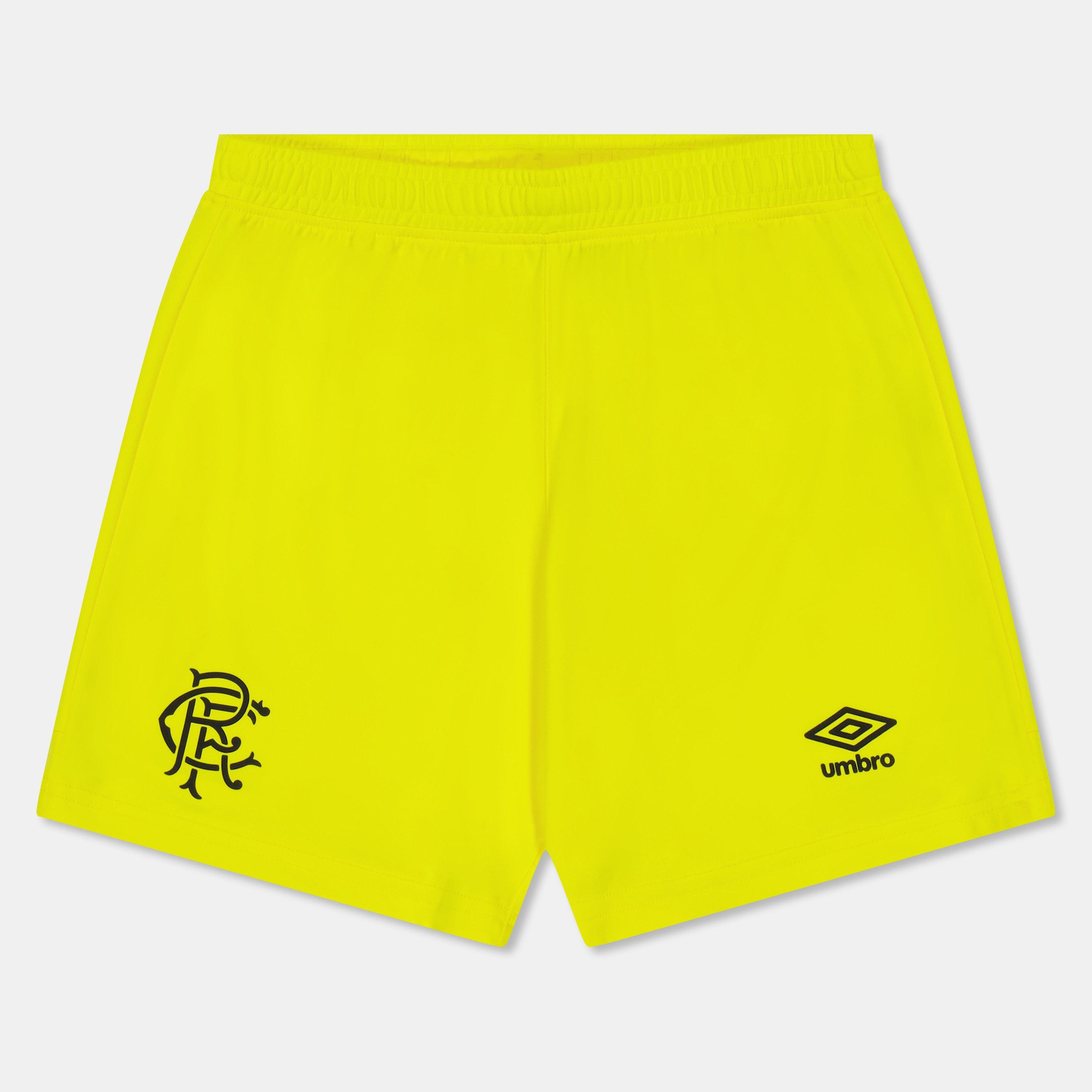 Yellow - Umbro - Rangers Goalkeeper Shorts 2025 2026 Juniors - 1