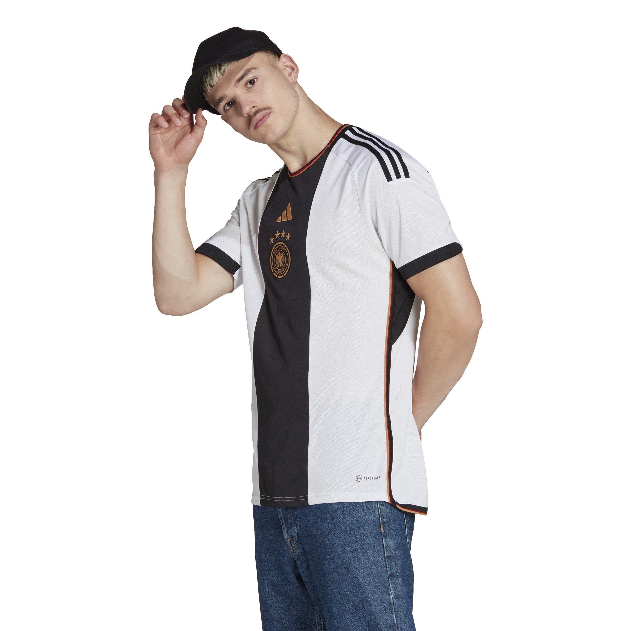 Bijela - adidas - Germany Home Shirt 2022 Mens - 3