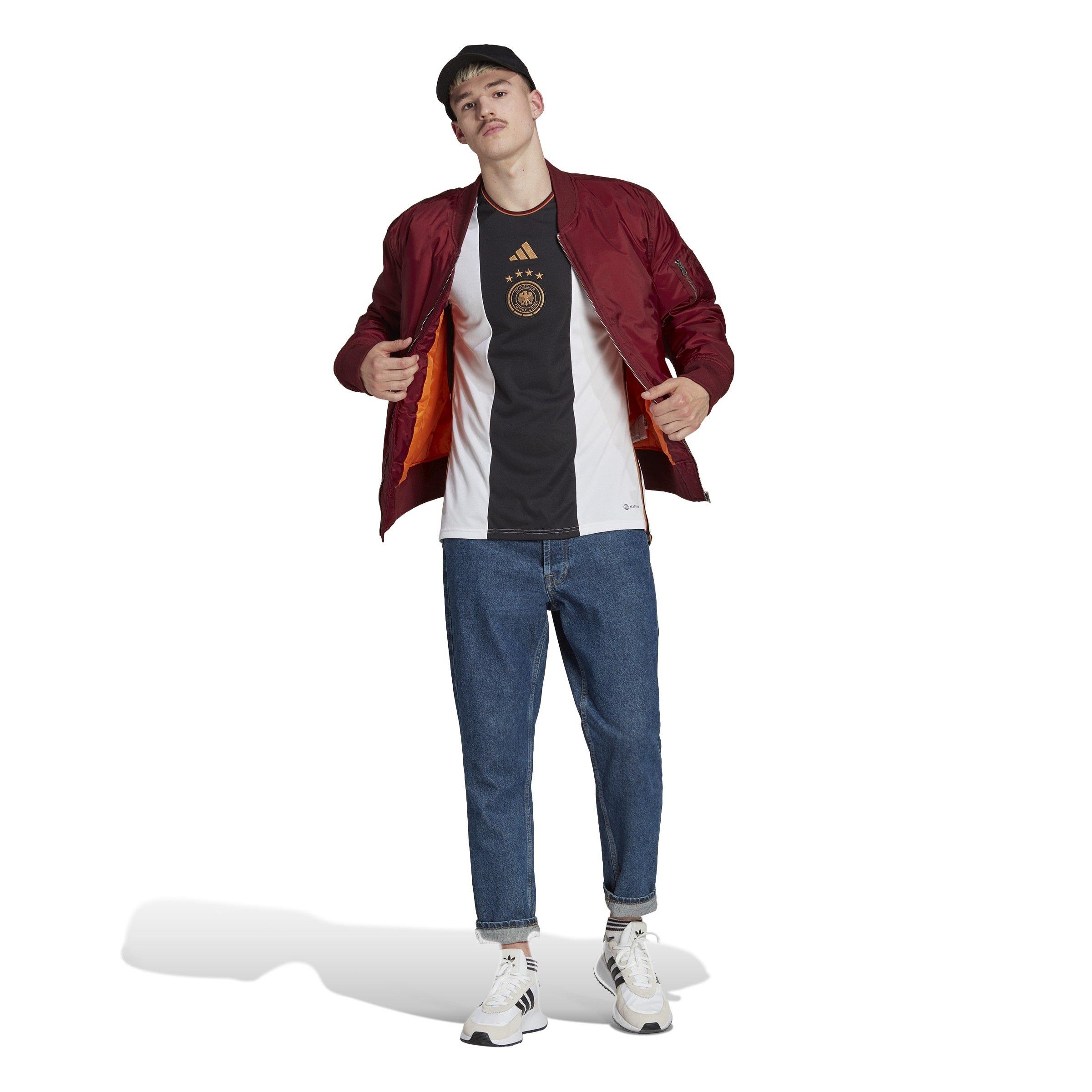 Bijela - adidas - Germany Home Shirt 2022 Mens - 5