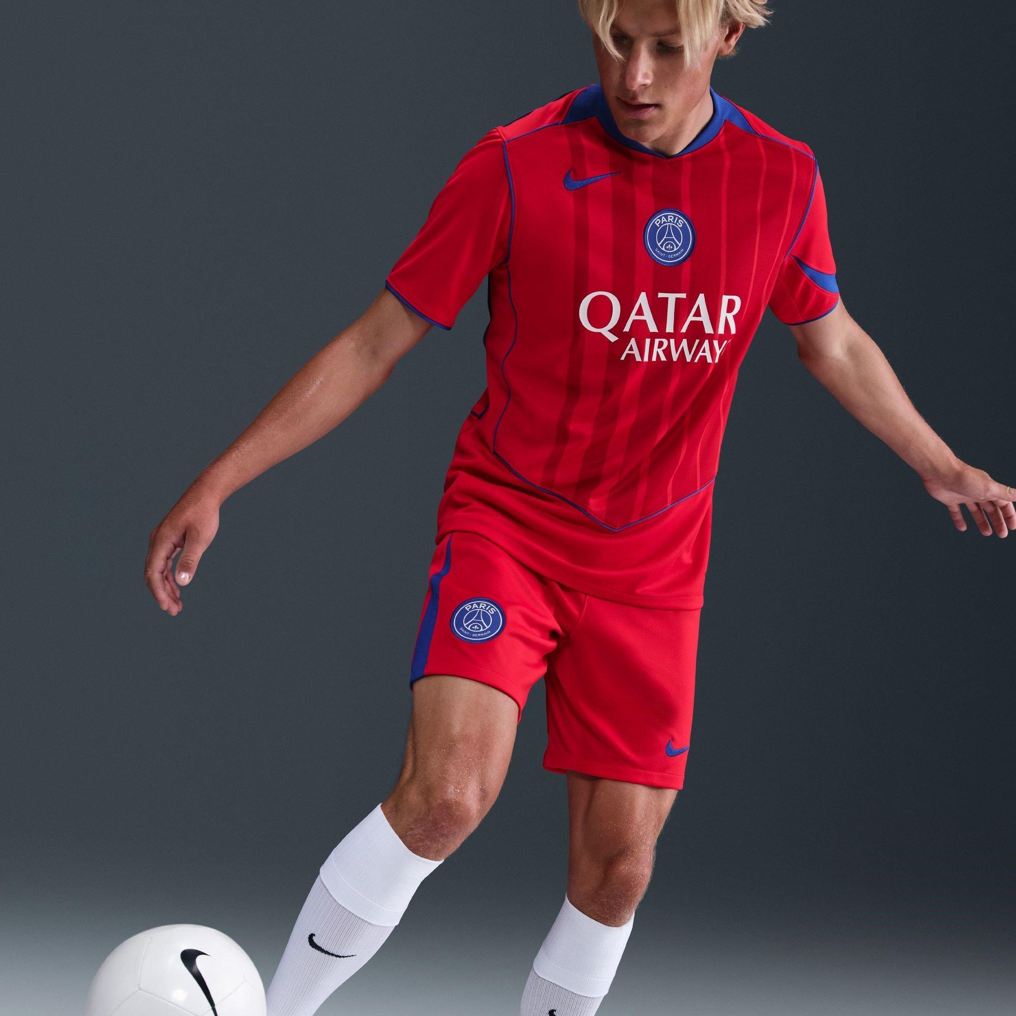 Red/Blue - Nike - PSG Third Shorts 2025 2026 Adults - 10