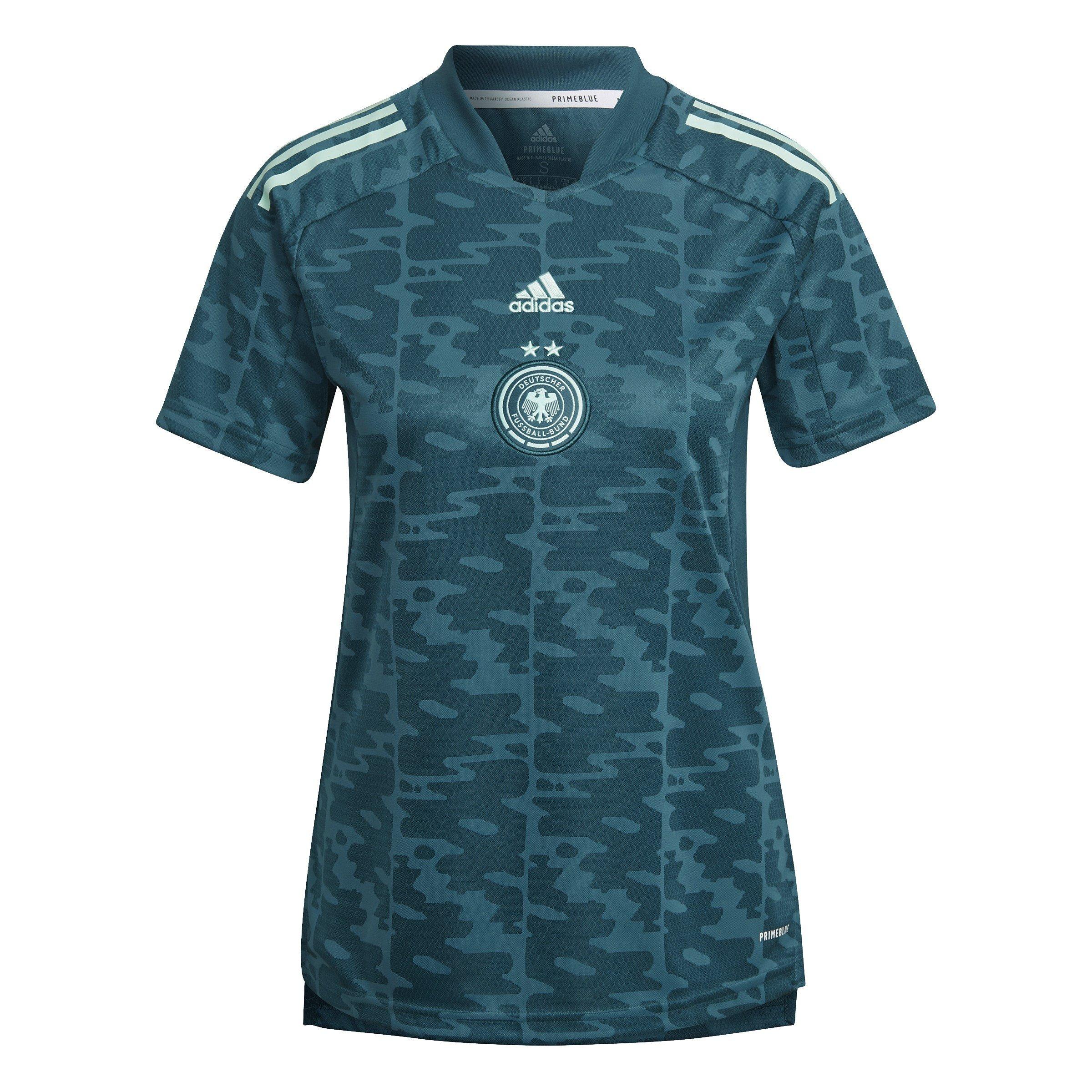 Adidas Women's Germany Away Kit 2022 - Green - 6 (XXS)