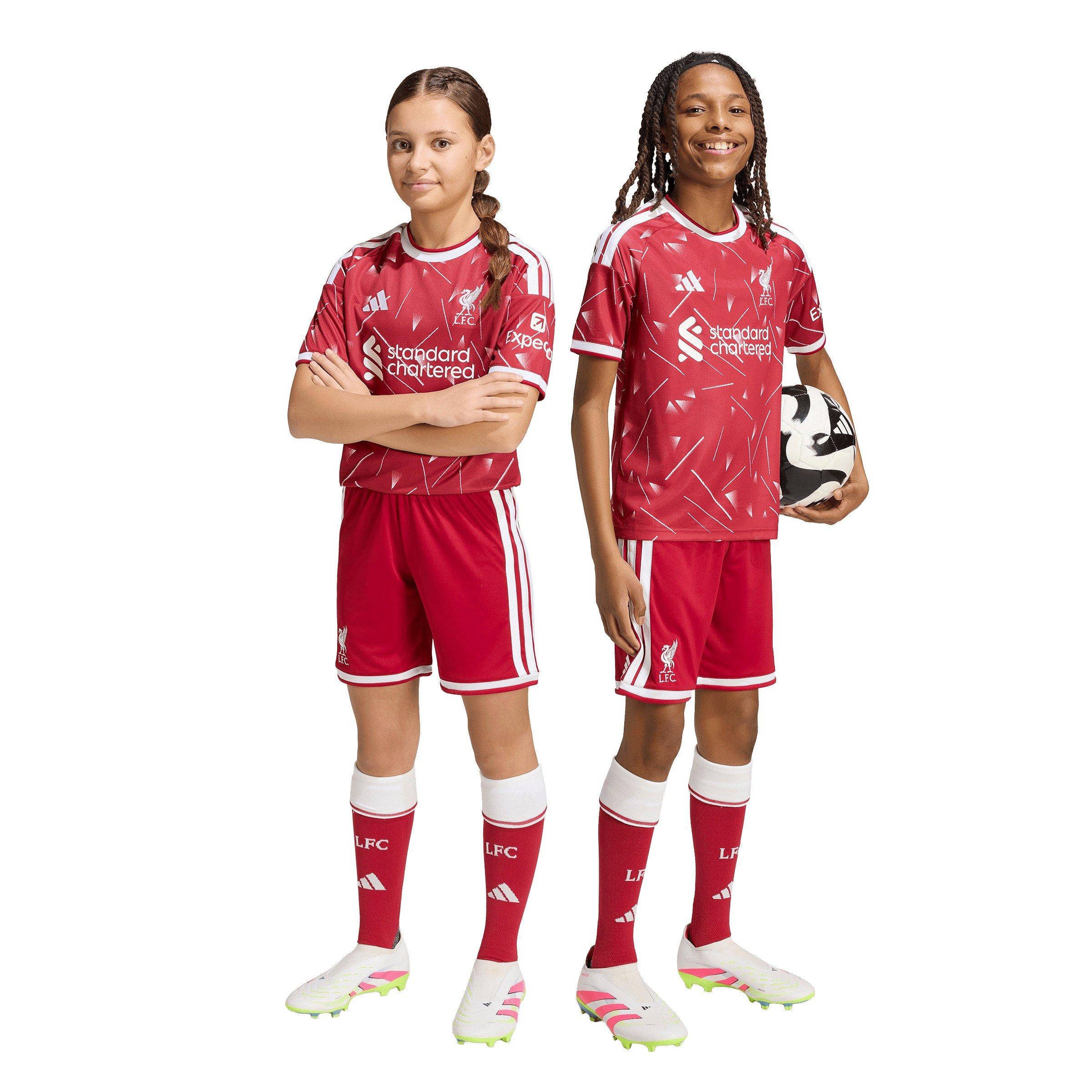 Rot/Weiß - adidas - Liverpool Home Short 2026/27 Juniors - 4