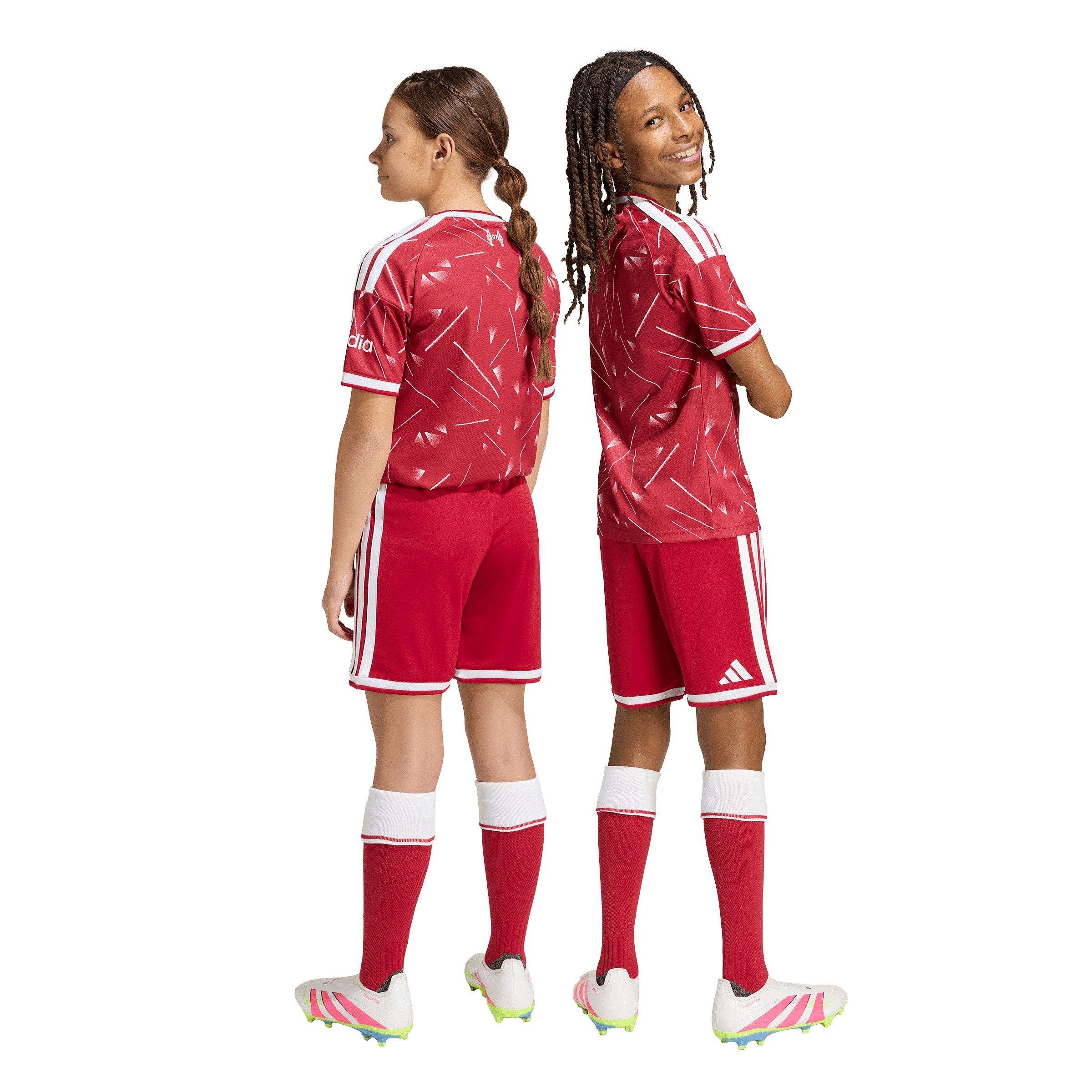 Rot/Weiß - adidas - Liverpool Home Short 2026/27 Juniors - 5