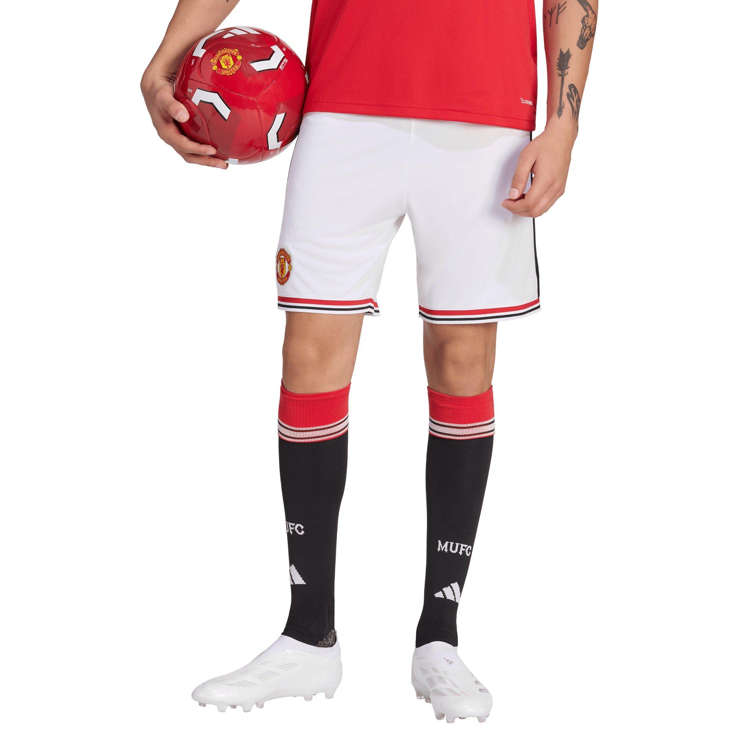 Wit/Zwart - adidas - Mens Manchester United Home Domestic Football Shorts 2026 2027 - 2