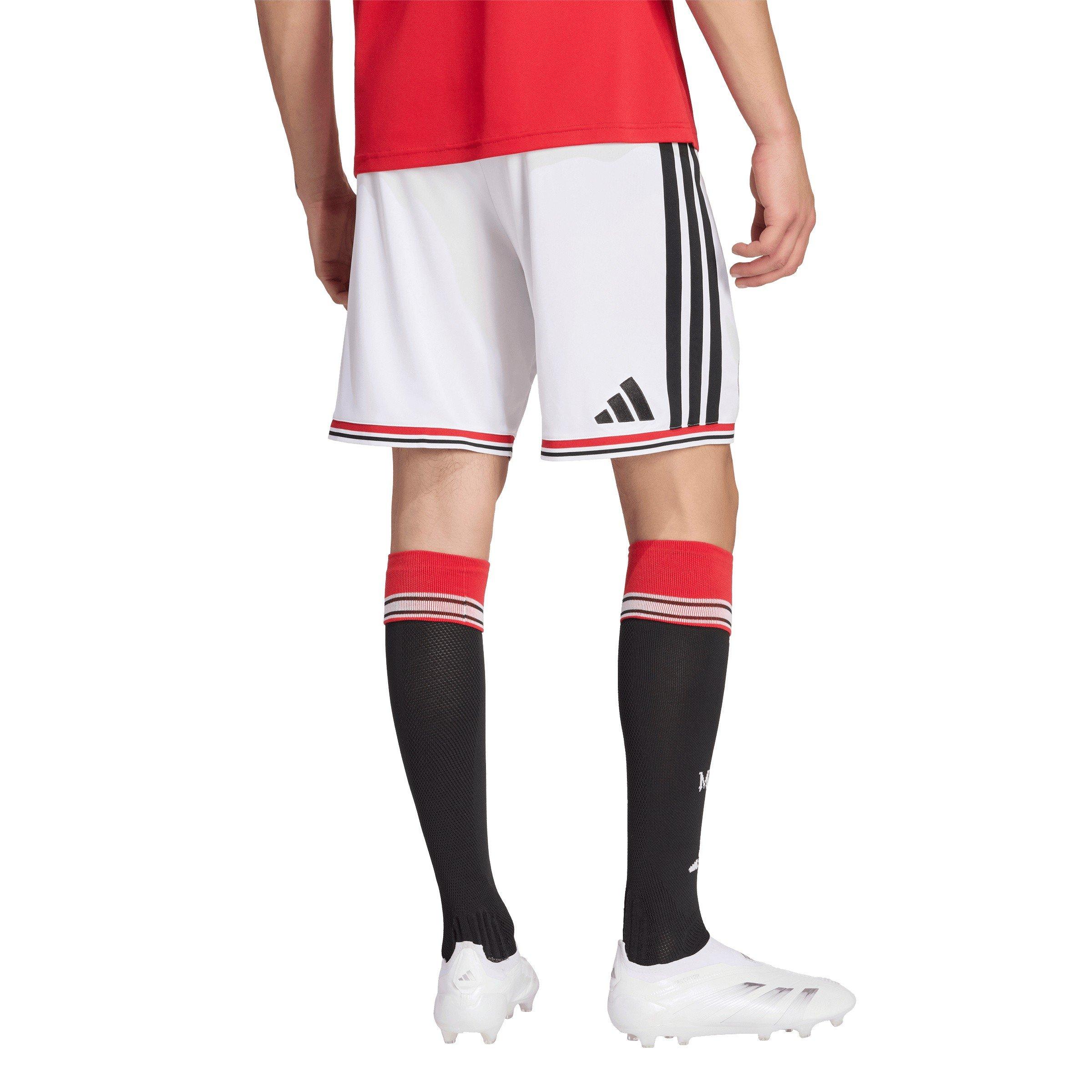 Wit/Zwart - adidas - Mens Manchester United Home Domestic Football Shorts 2026 2027 - 3