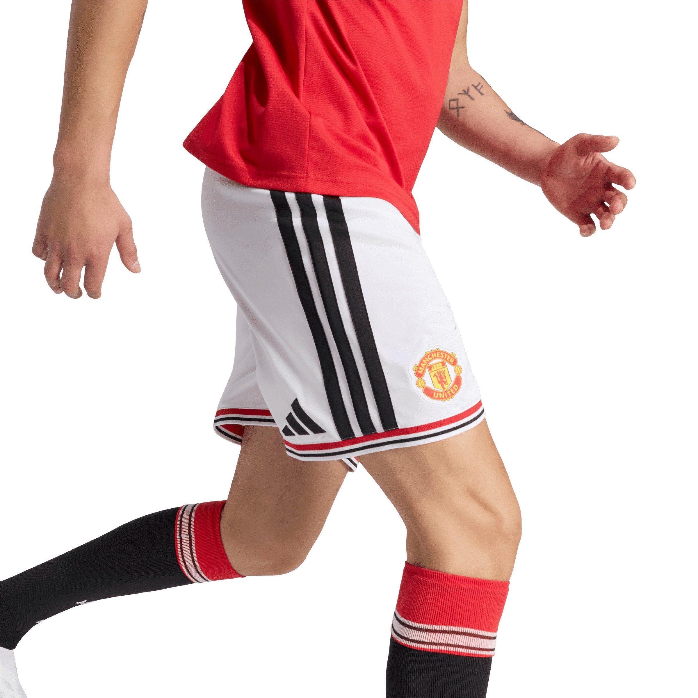 Wit/Zwart - adidas - Mens Manchester United Home Domestic Football Shorts 2026 2027 - 4