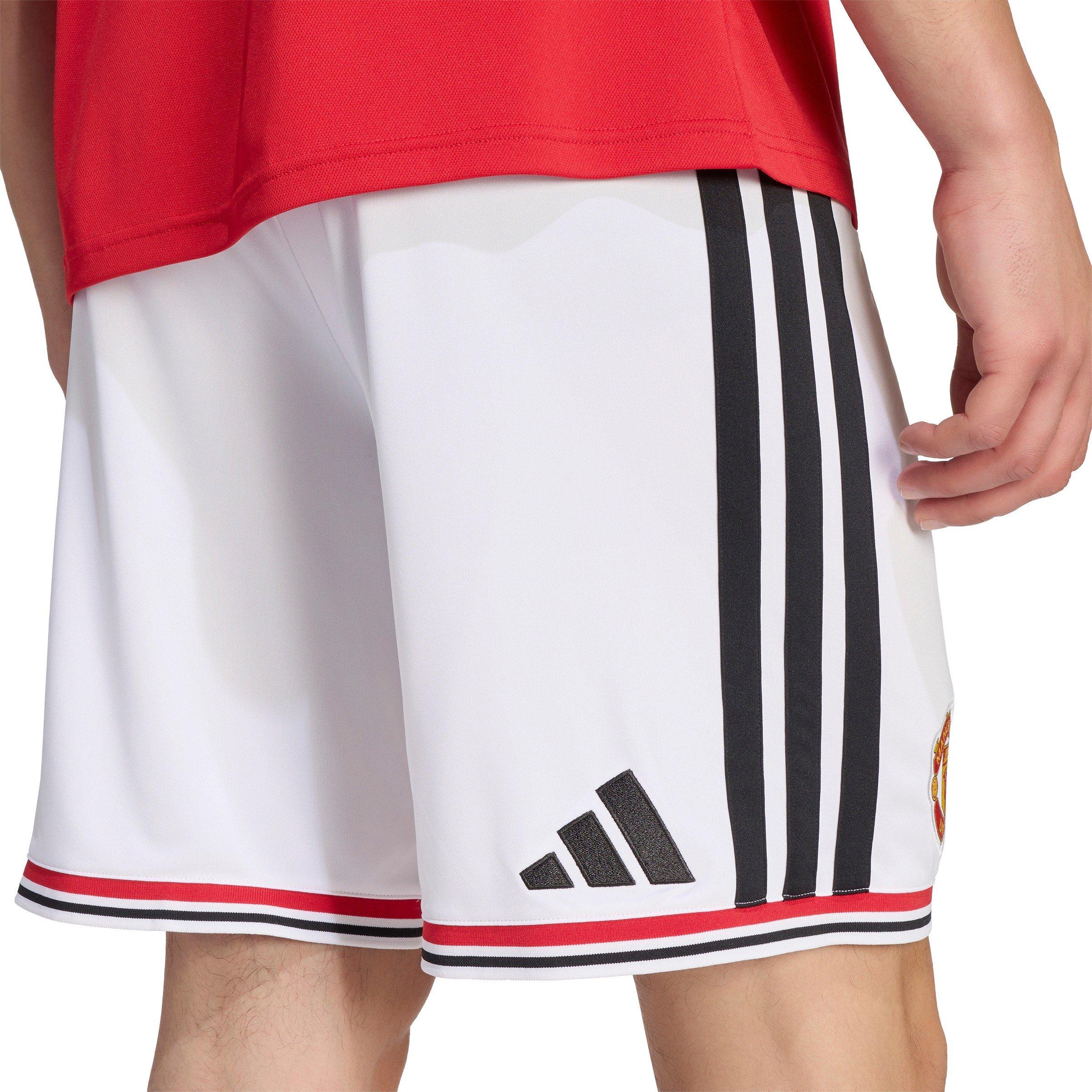 Wit/Zwart - adidas - Mens Manchester United Home Domestic Football Shorts 2026 2027 - 5