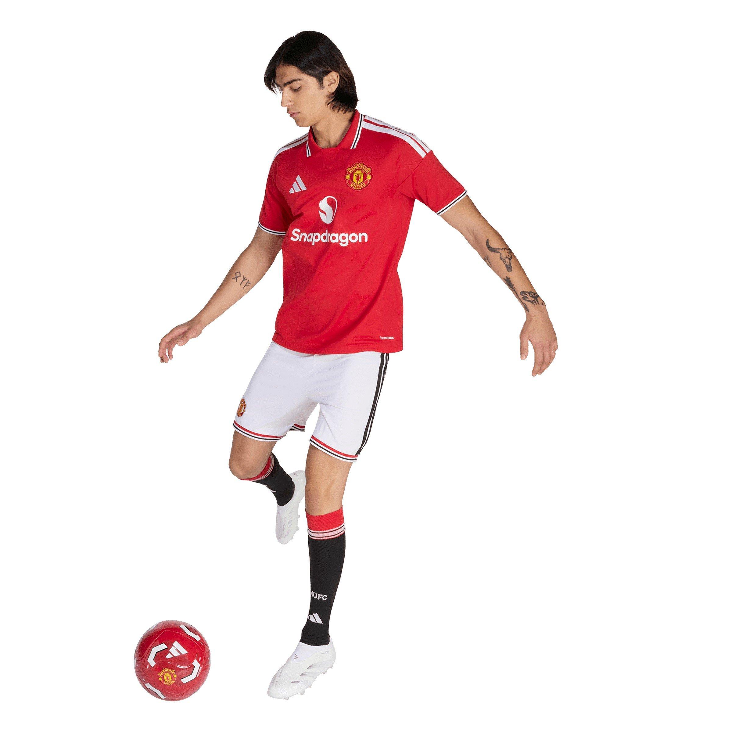 Wit/Zwart - adidas - Mens Manchester United Home Domestic Football Shorts 2026 2027 - 6