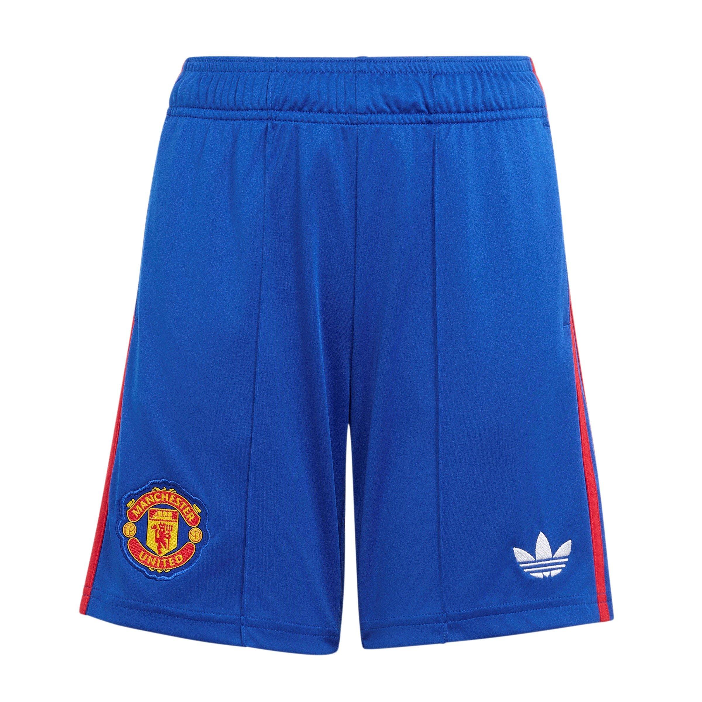 Blue/Red - adidas - Manchester United Away Short 2026/27 Juniors - 1