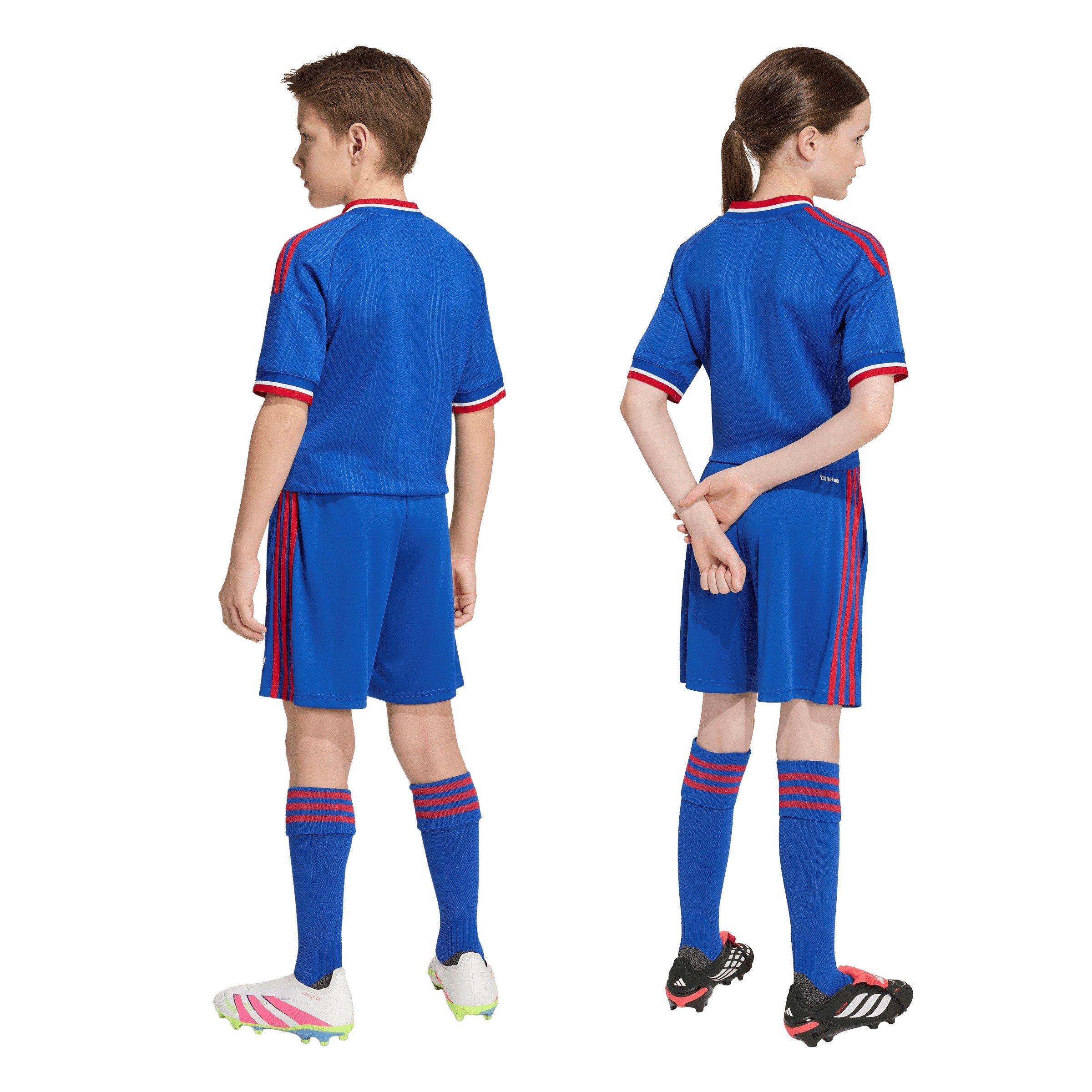 Bleu/Rouge - adidas - Manchester United Away Short 2026/27 Juniors - 3