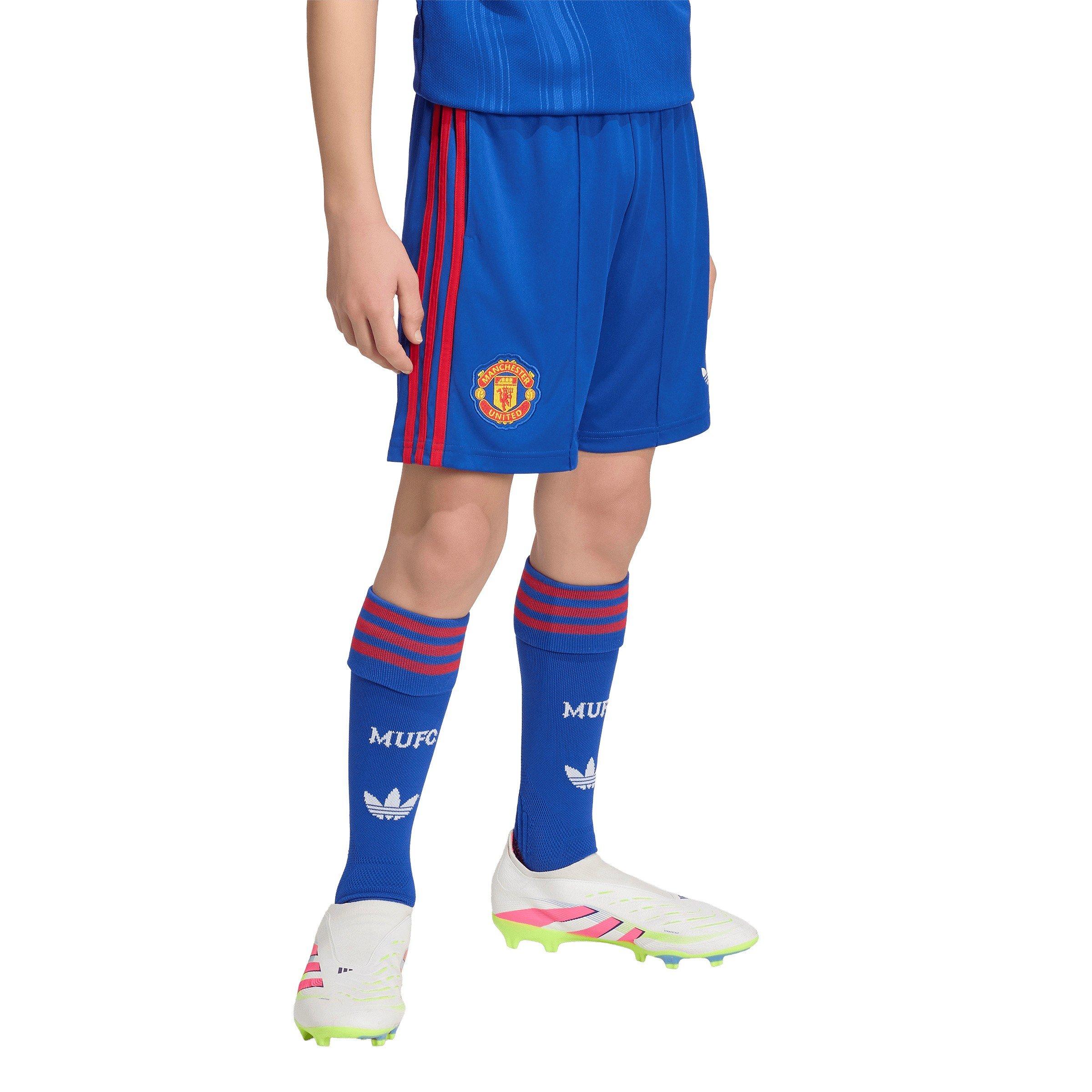 Bleu/Rouge - adidas - Manchester United Away Short 2026/27 Juniors - 4