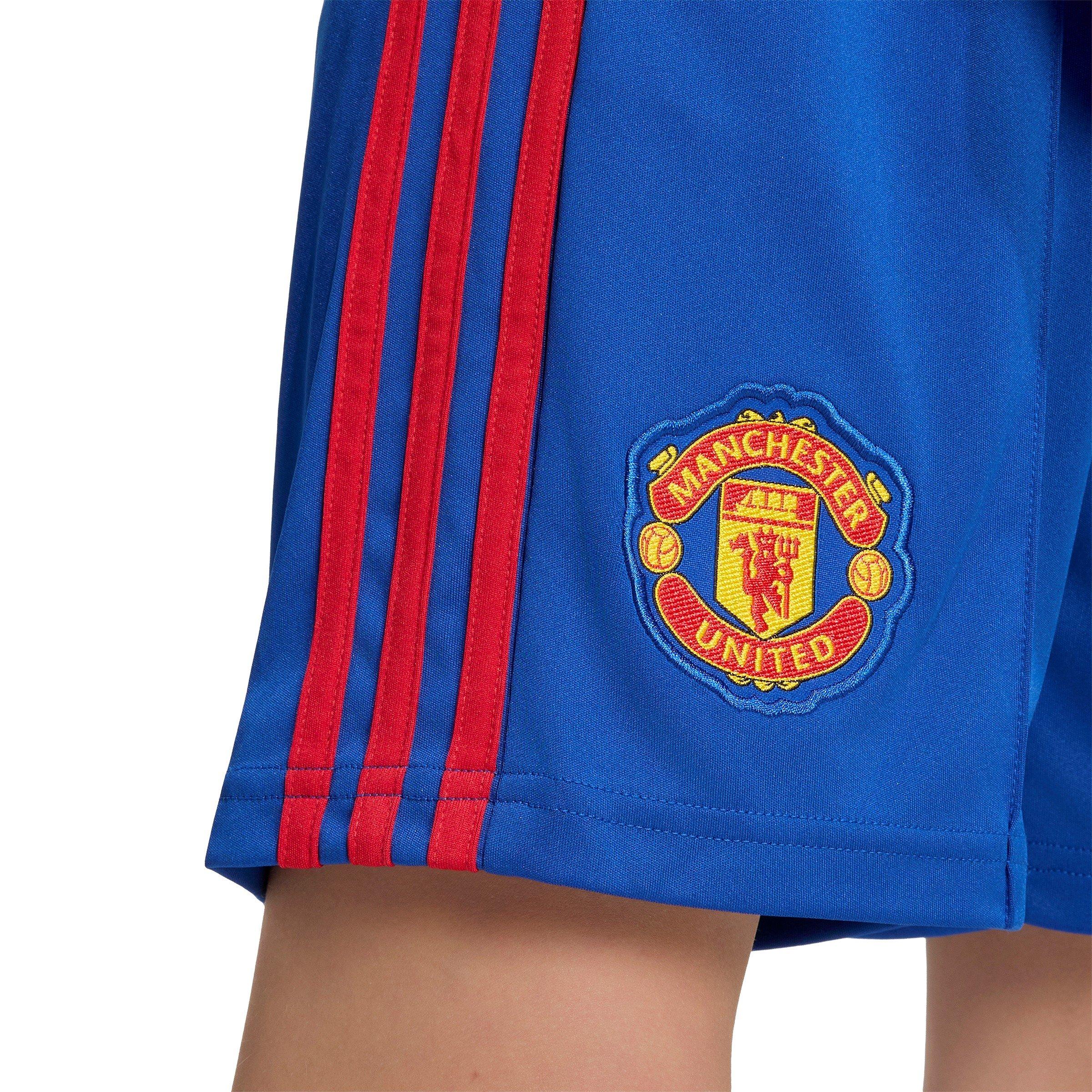 Bleu/Rouge - adidas - Manchester United Away Short 2026/27 Juniors - 6
