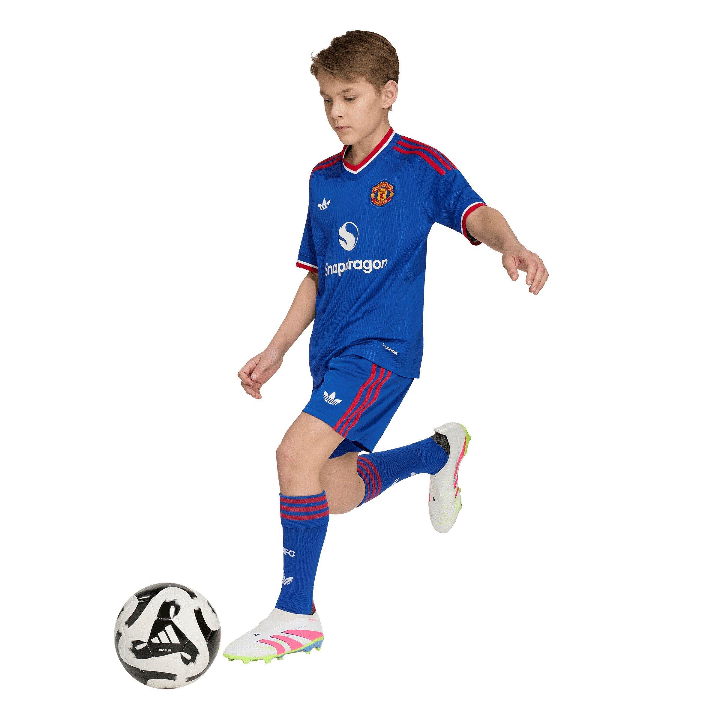 Bleu/Rouge - adidas - Manchester United Away Short 2026/27 Juniors - 7