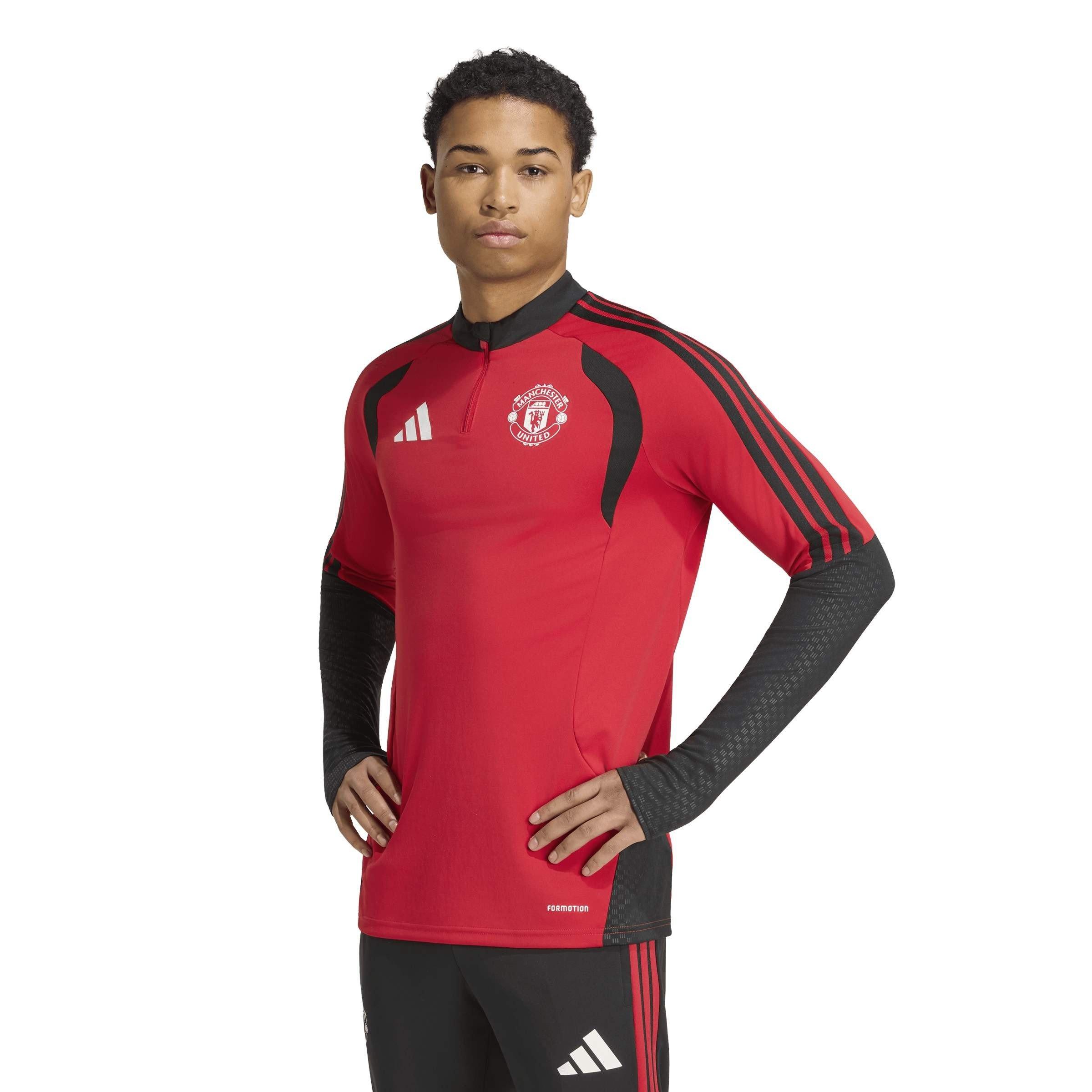 Red/Black - adidas - Manchester United Training Drill Top 2026/27 Mens - 2