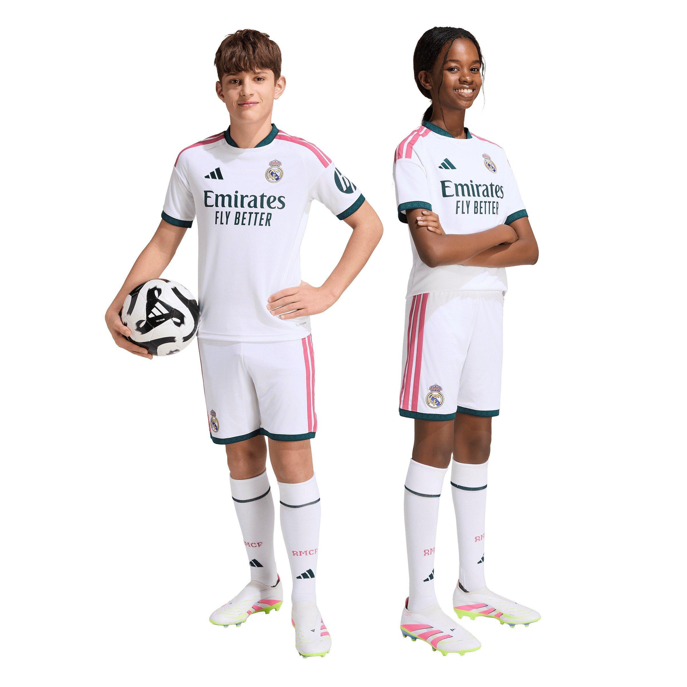 Wit/Groen - adidas - Real Madrid Home Short 2026/27 Juniors - 2