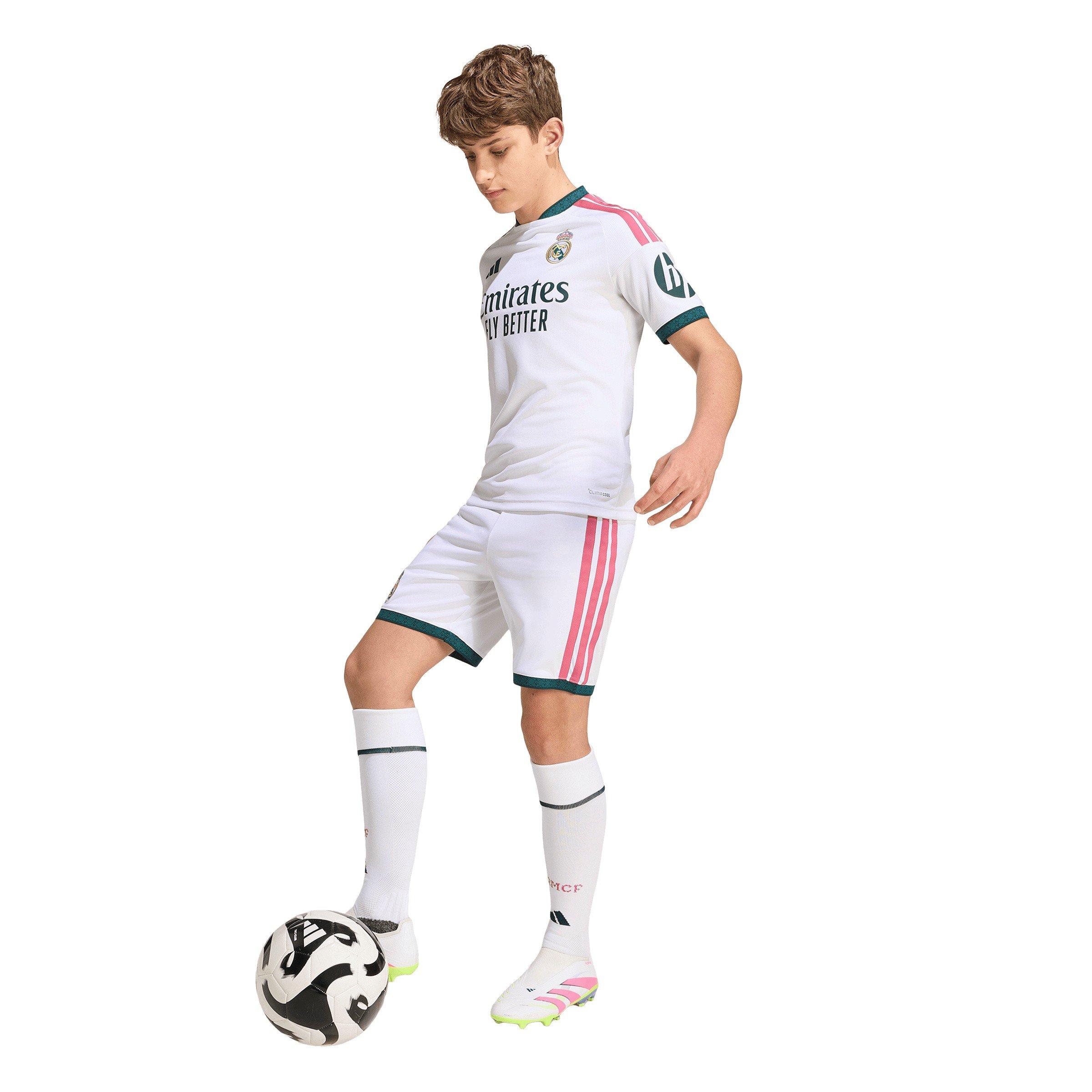 Wit/Groen - adidas - Real Madrid Home Short 2026/27 Juniors - 7
