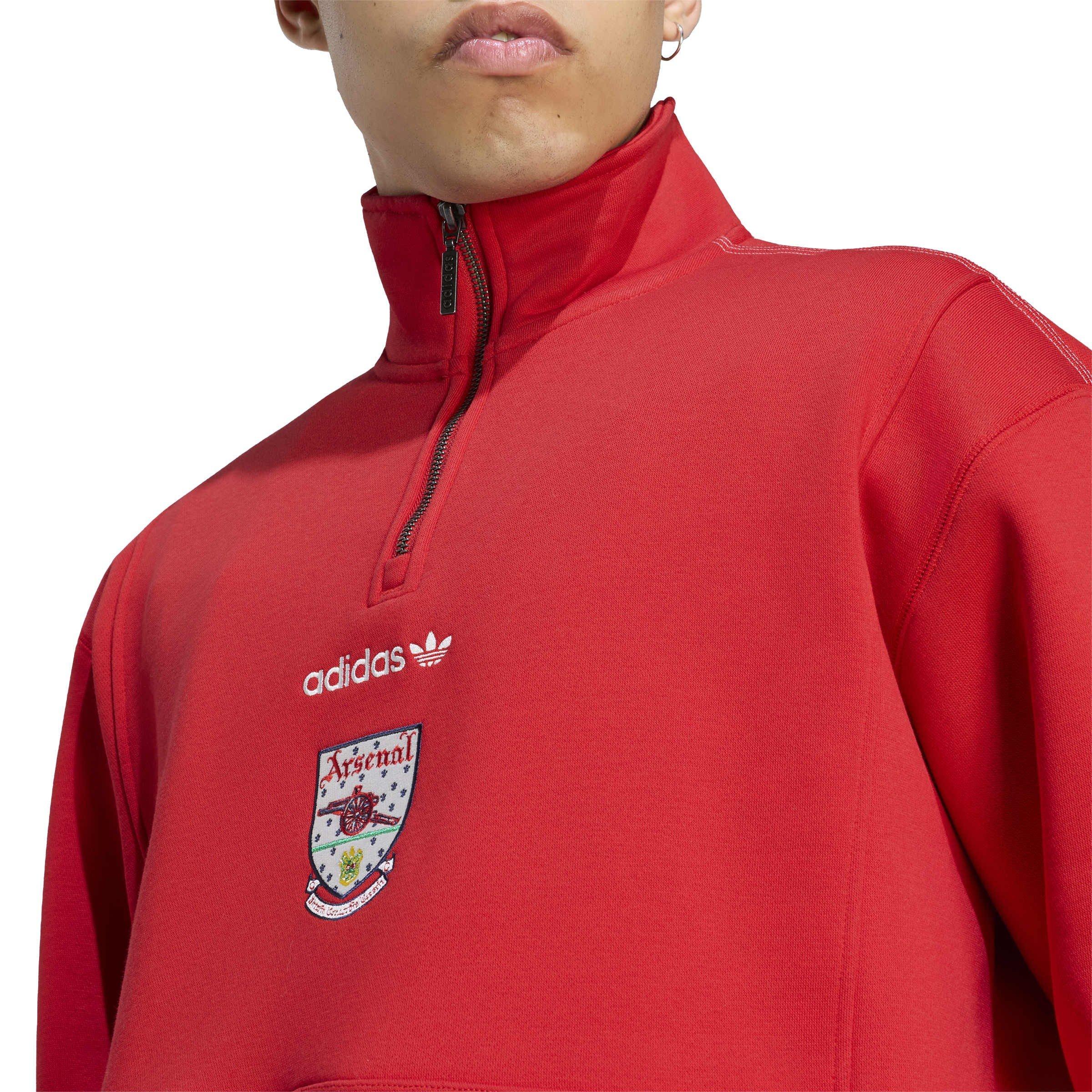 Rot/Weiß - adidas - Arsenal EQT Drill Top Mens - 4
