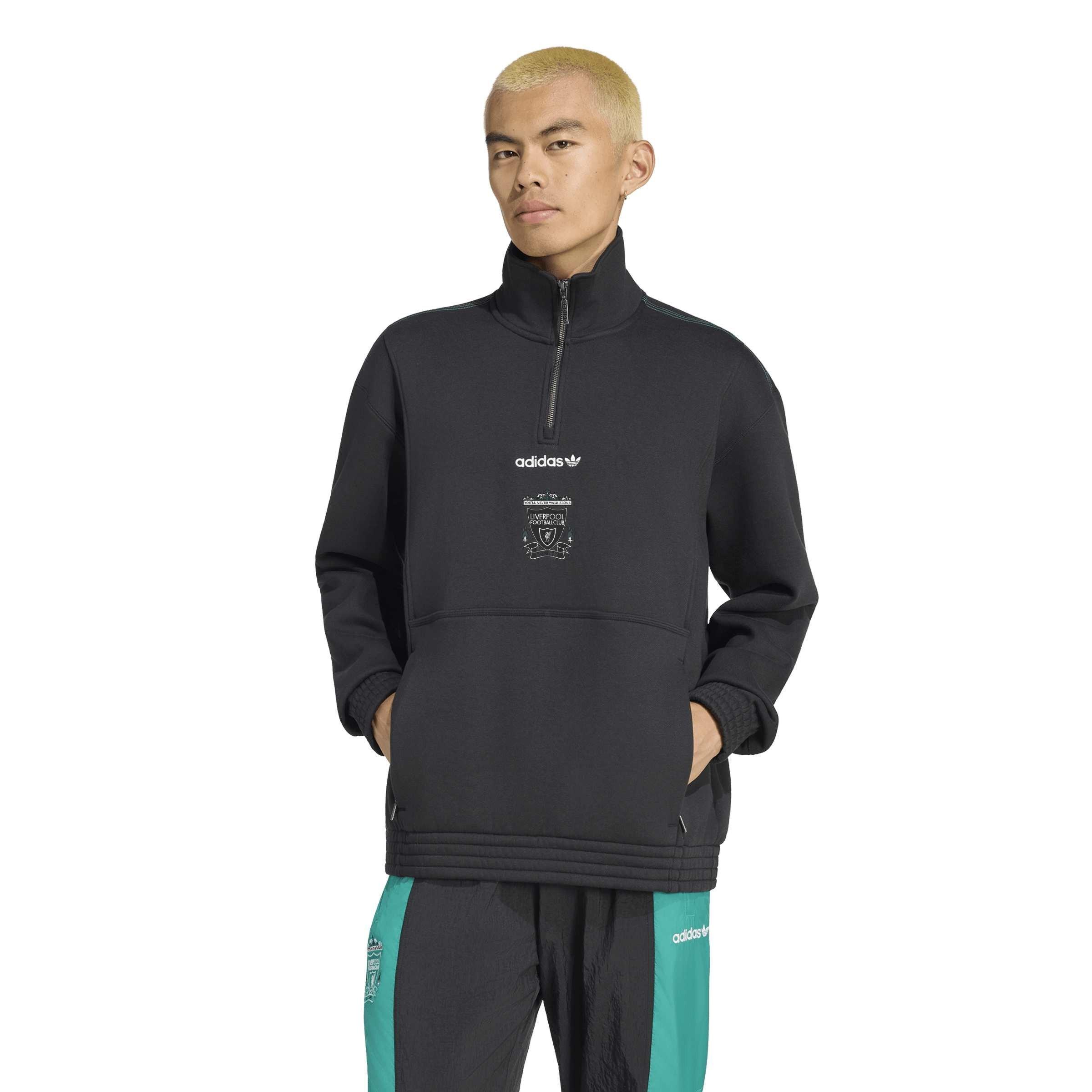 Sort/Grøn - adidas - Liverpool EQT Drill Top Mens - 2