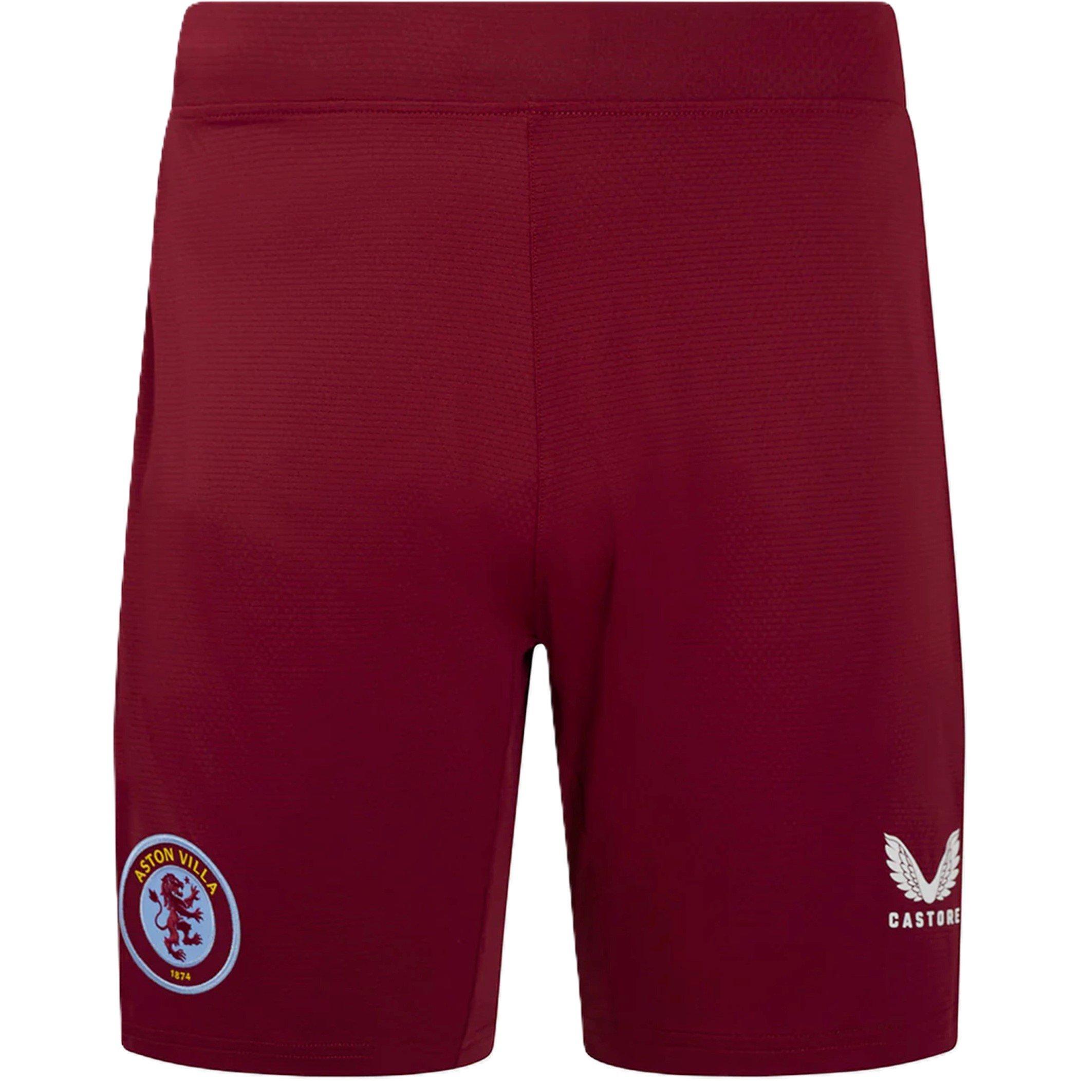 Castore Women's Domestic Football Shorts - Rhdddrn/Srnty - 10 (S)