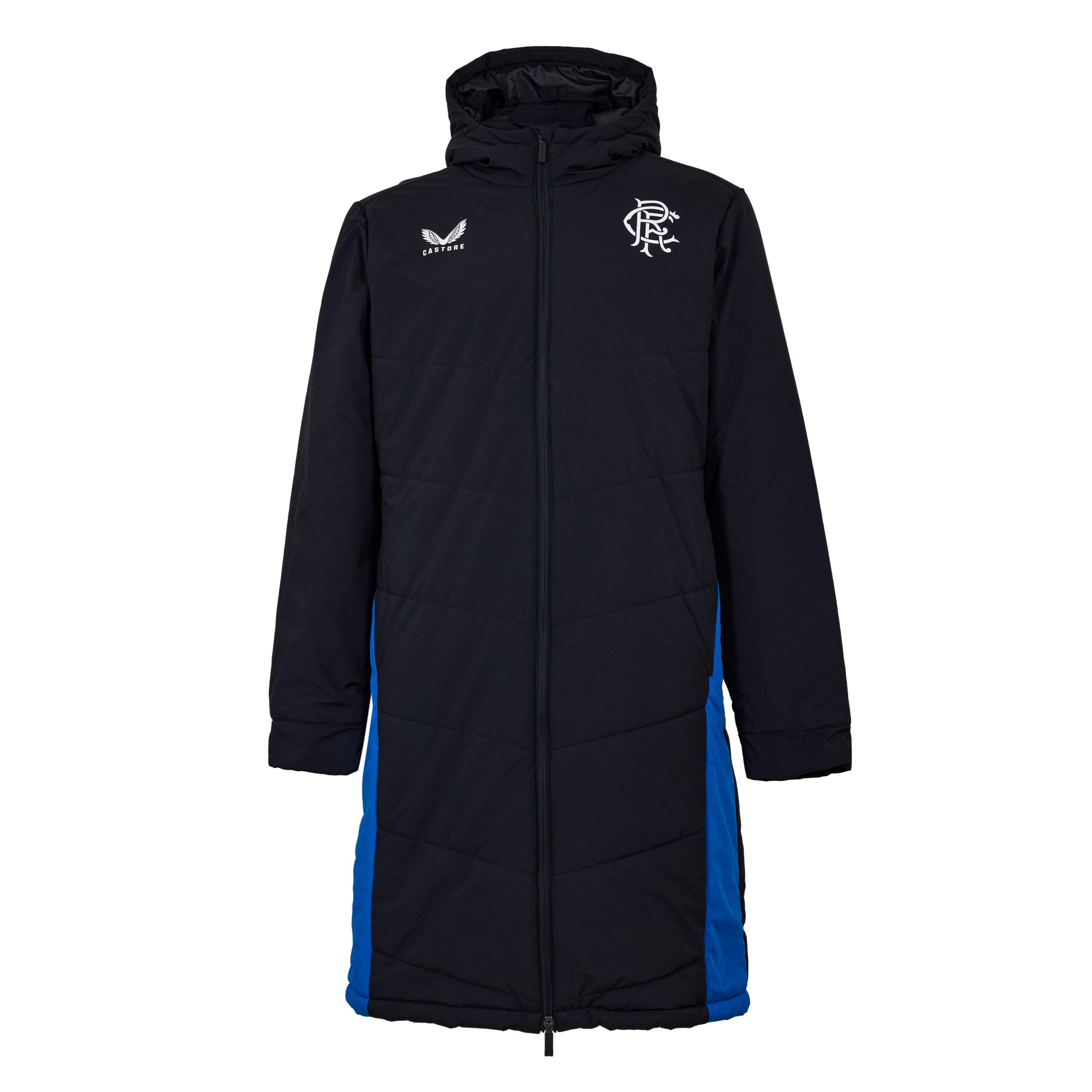 Castore Men's Licensed Rain Anorak Jacket - Black/Blue - S