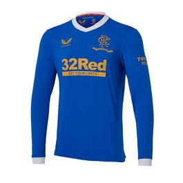 Castore Rangers Replica Home Longsleeve Shirt 2021 2022 Mens