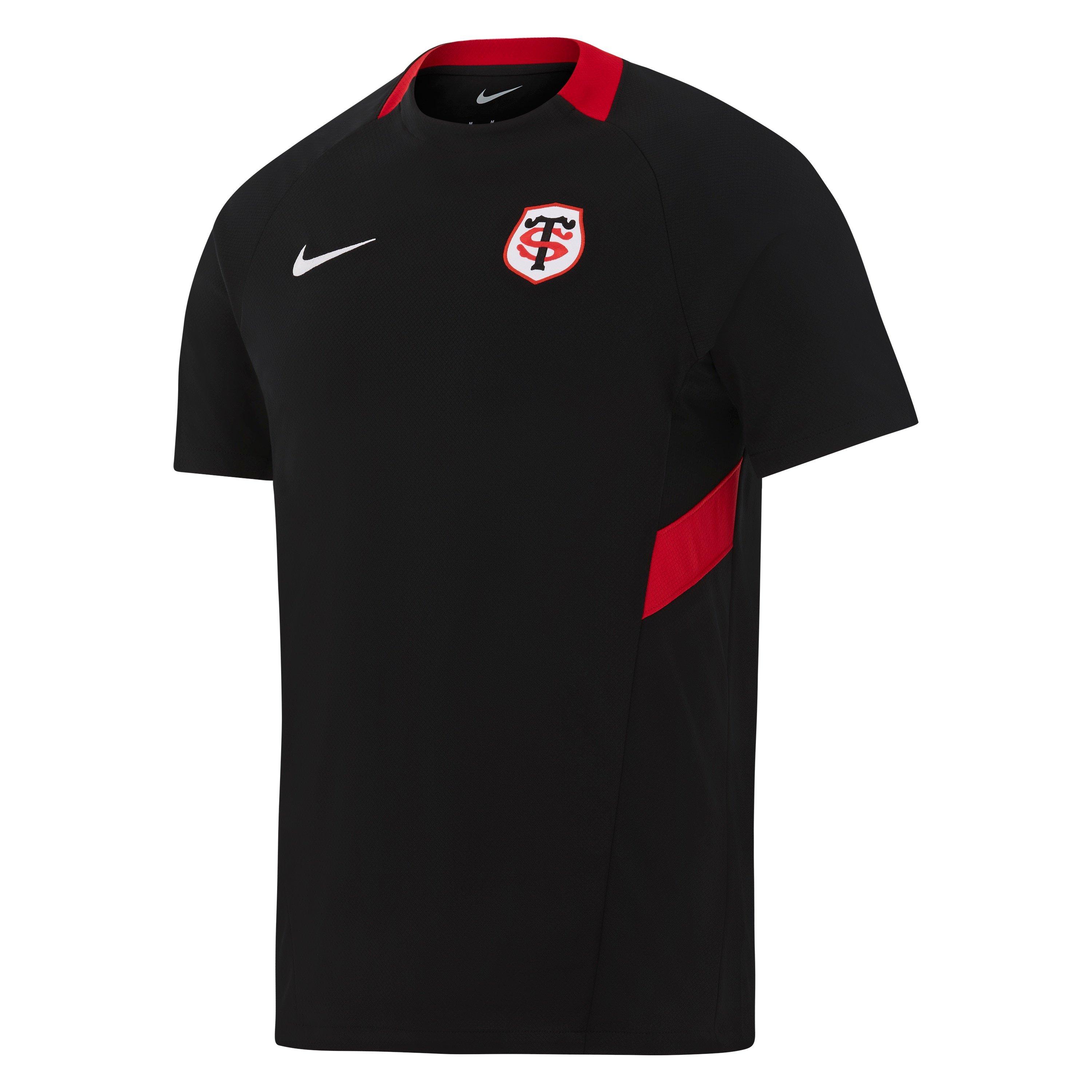 Black/Uni Red - Nike - Men's ST Training Dri-FIT Short-Sleeve T-Shirt - 1