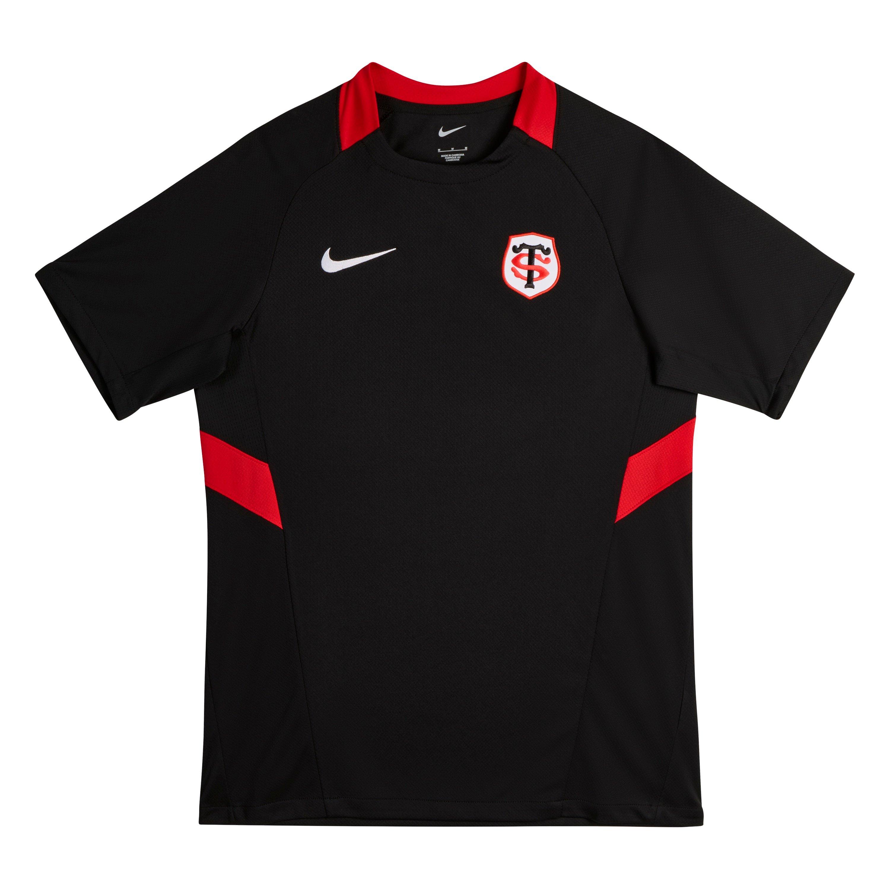 Black/Uni Red - Nike - Men's ST Training Dri-FIT Short-Sleeve T-Shirt - 2