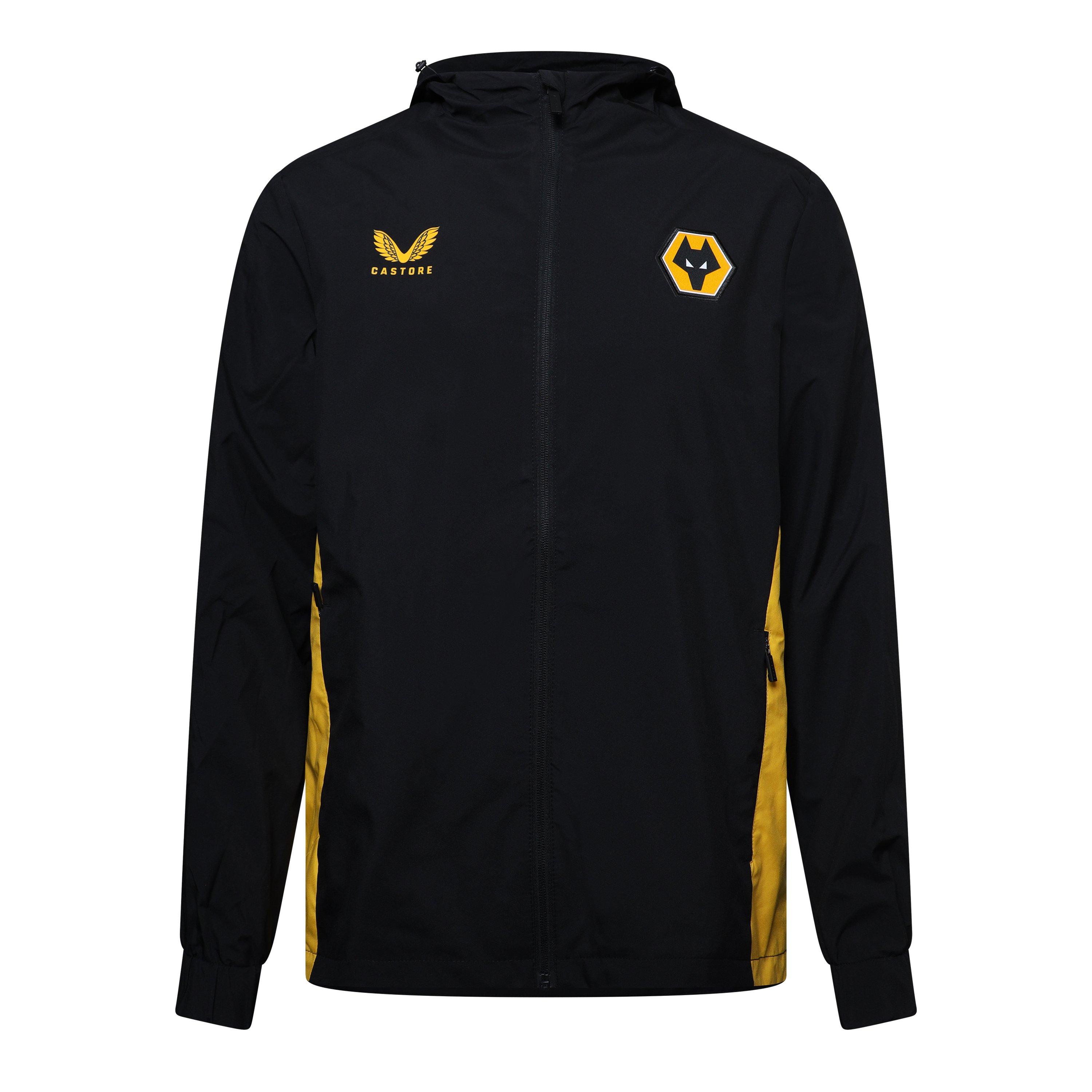 Caviar/Old Gold - Castore - Men's Licensed Rain Anorak Jacket - 1