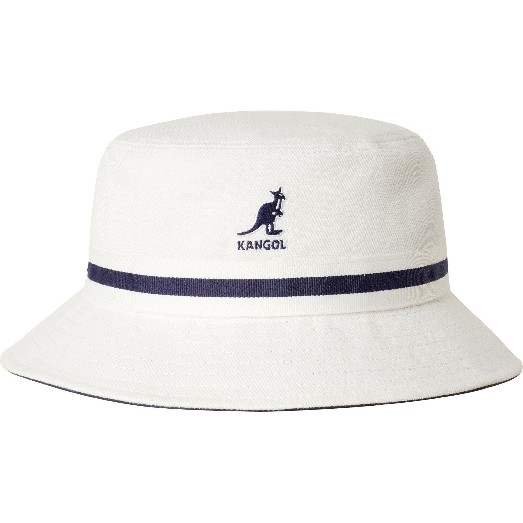 Kangol Stripe Bucket Hat - White - Small