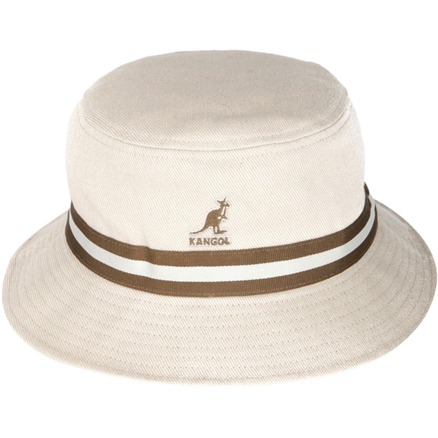 Kangol  Stripe Bucket Hat - Beige - Large
