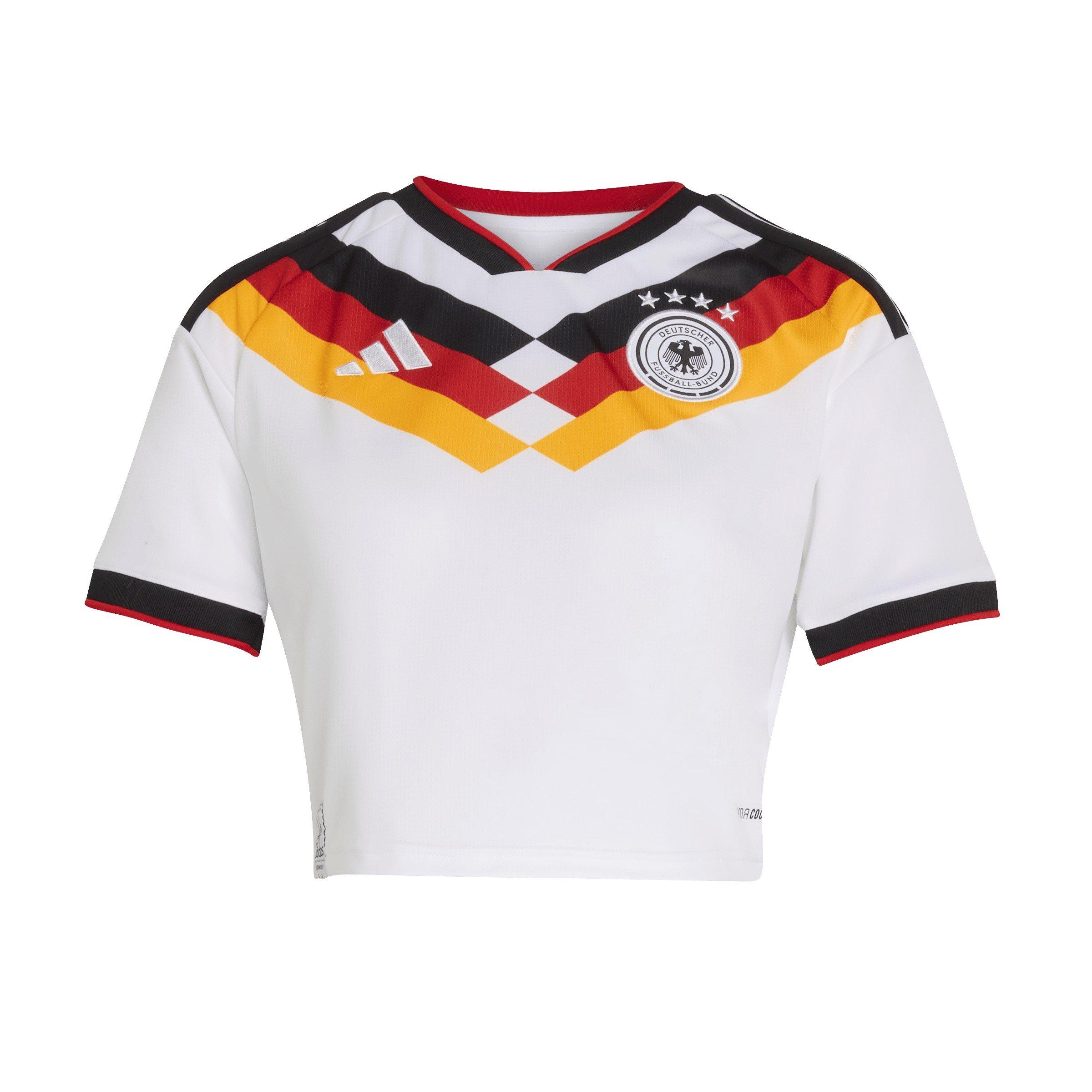 White - adidas - Germany World Cup 2026 Home Cropped Jersey - 1