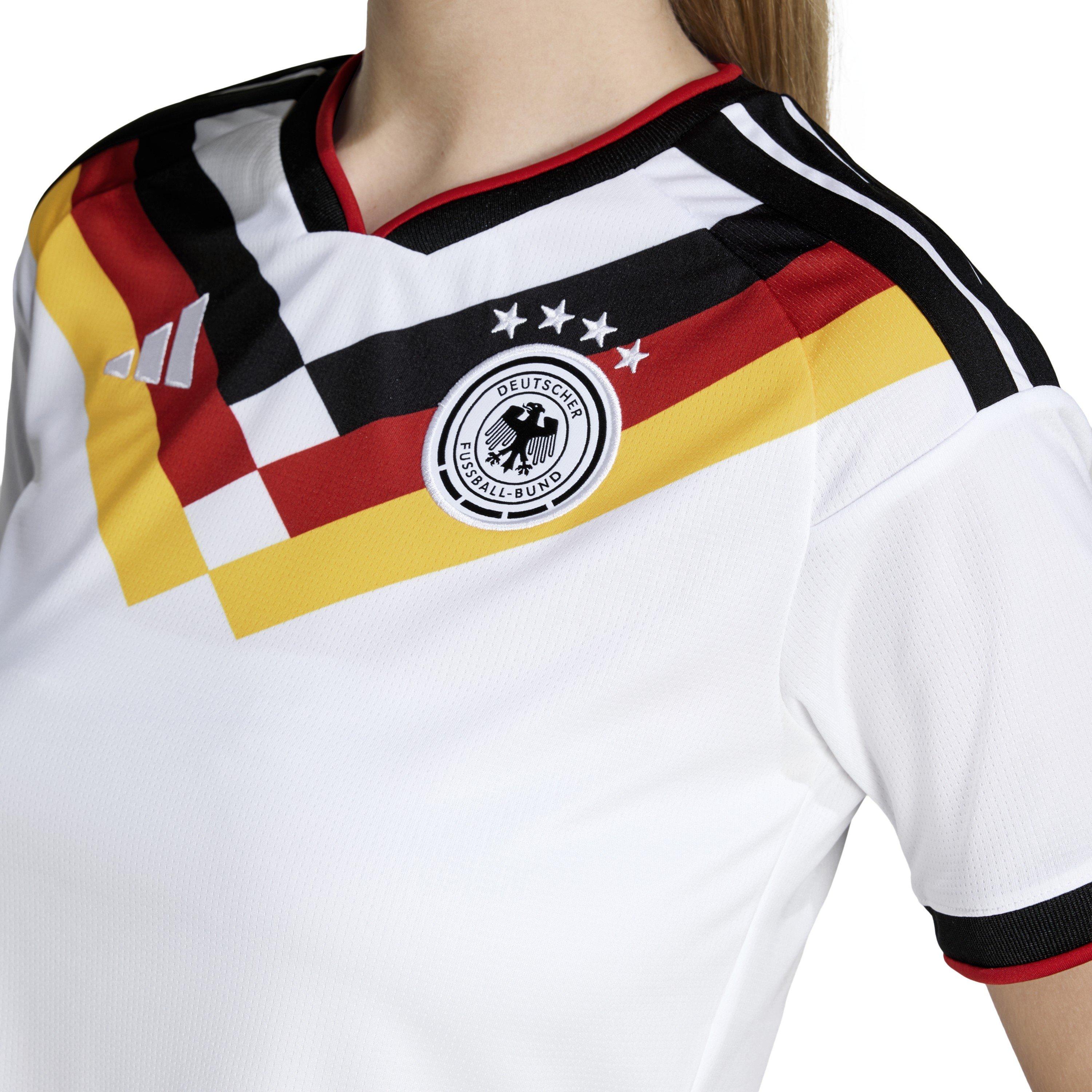 White - adidas - Germany World Cup 2026 Home Cropped Jersey - 5