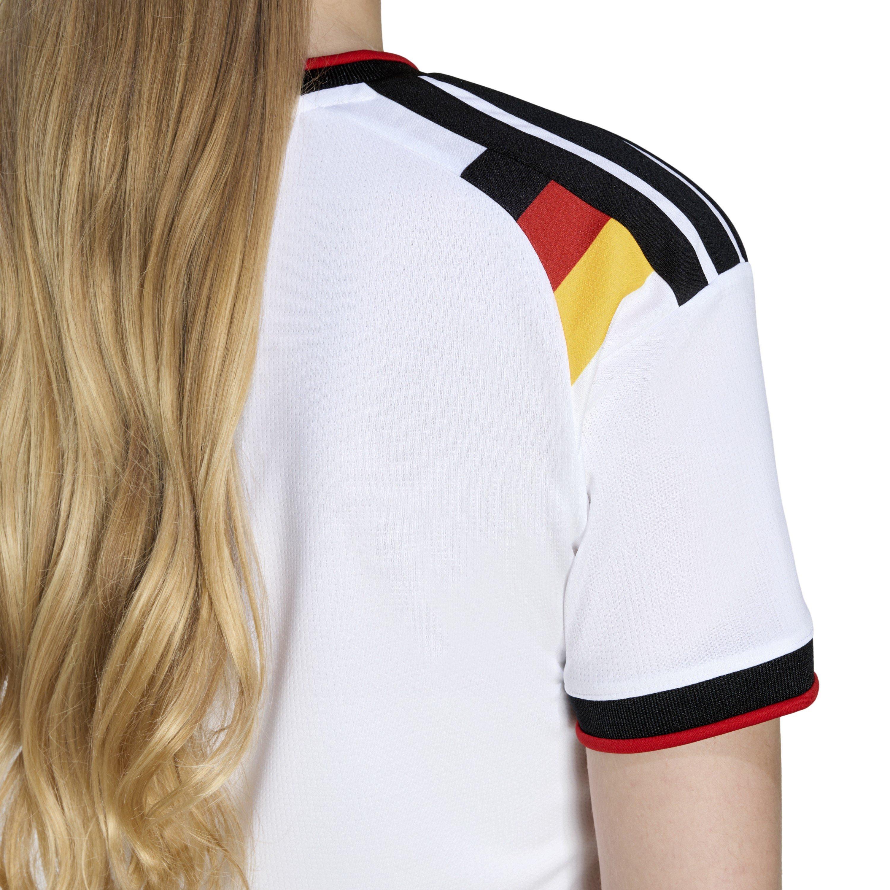 White - adidas - Germany World Cup 2026 Home Cropped Jersey - 6