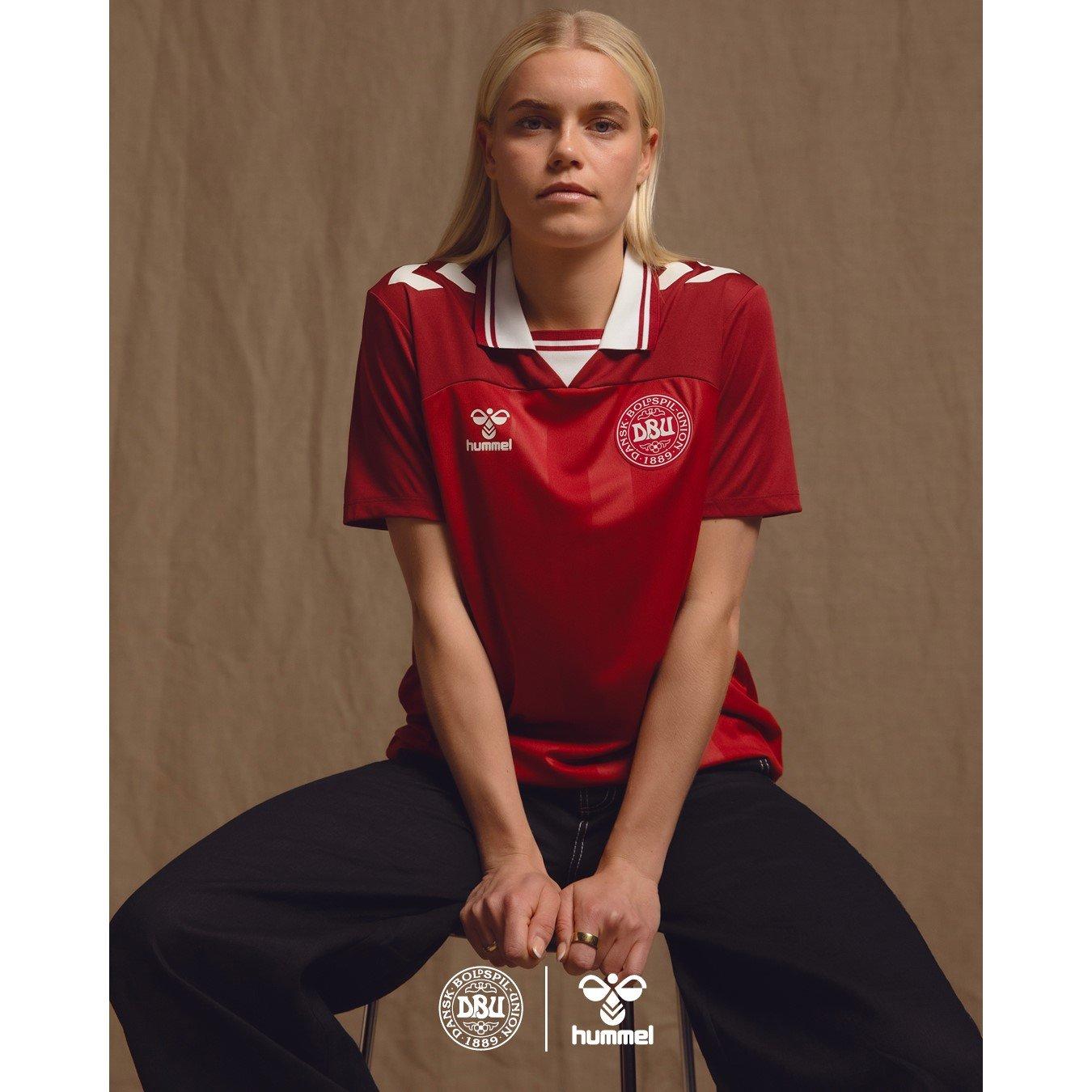 Red - Hummel - Denmark Home Shirt 2025 Womens - 3