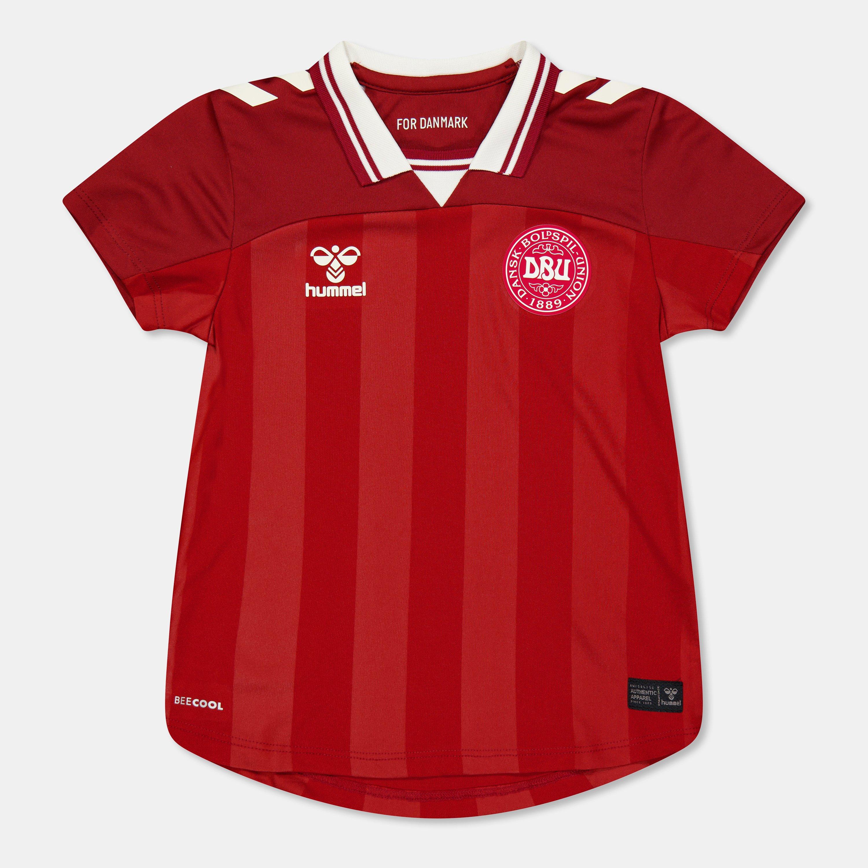 Hummel  Kids Denmark Home Shirt 2025 Juniors - Red - 13 (XL)