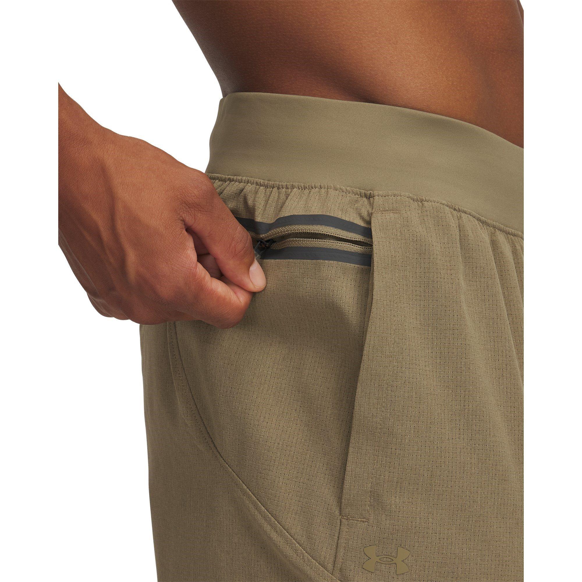 Brown - Under Armour - Men's Vented Tapered Trousers - 3