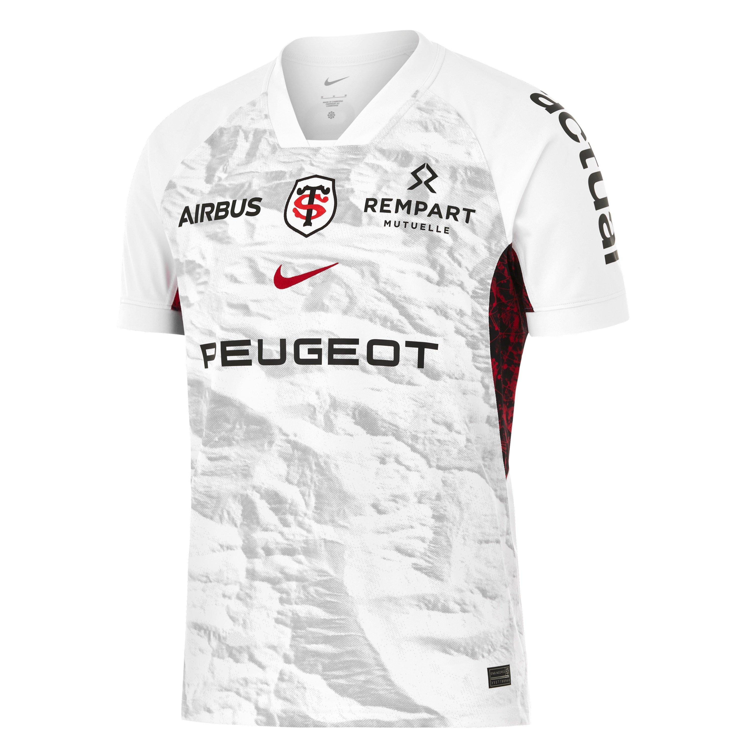 Bijela/Vuk siva - Nike - Men's Away Short-Sleeve Dri-FIT Rugby Shirt - 1