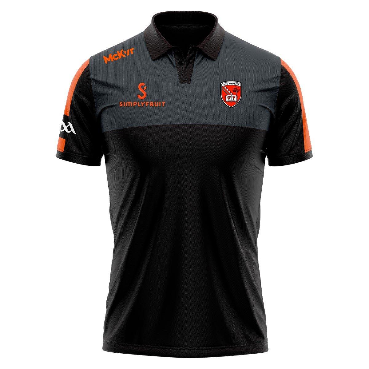 Houtskool/Zwart - McKeever Sports - McKeever Armagh Edge Polo Senior - 1