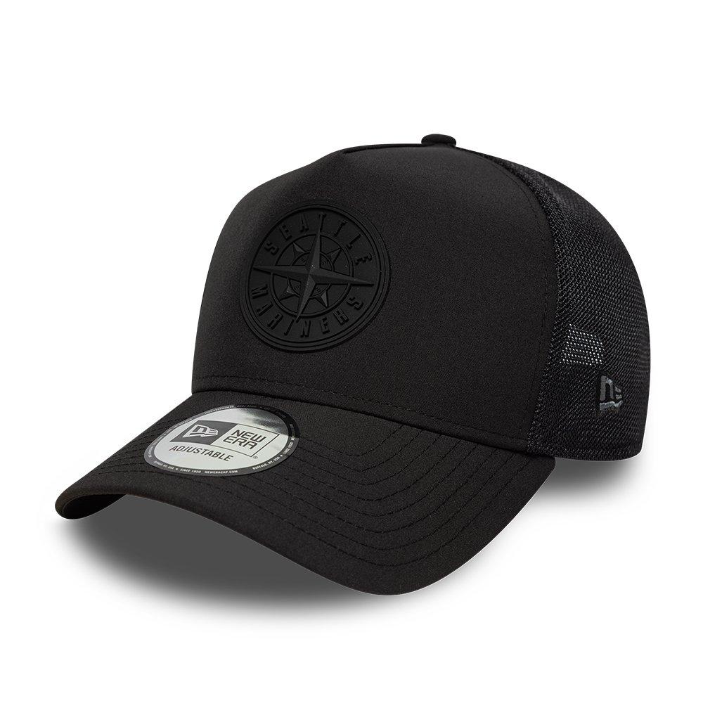 Ms Black/Black - New Era - A-Frame Adjustable Trucker Cap - 1